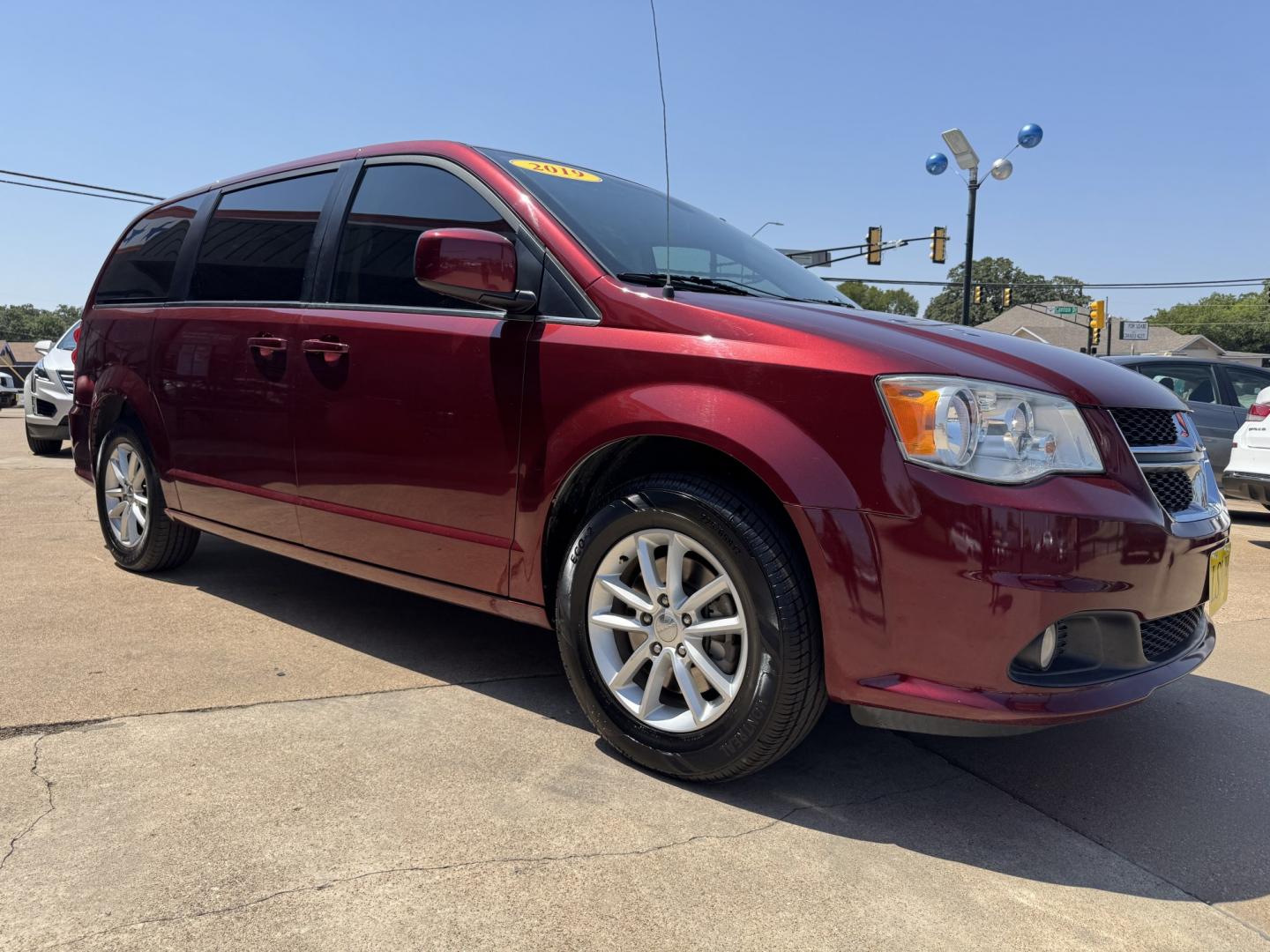 2019 RED DODGE GRAND CARAVAN SXT (2C4RDGCG9KR) , located at 5900 E. Lancaster Ave., Fort Worth, TX, 76112, (817) 457-5456, 0.000000, 0.000000- Photo#2