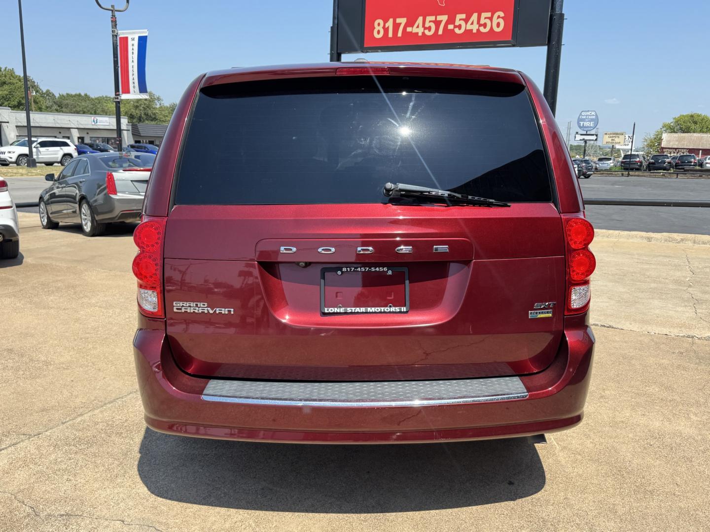 2019 RED DODGE GRAND CARAVAN SXT (2C4RDGCG9KR) , located at 5900 E. Lancaster Ave., Fort Worth, TX, 76112, (817) 457-5456, 0.000000, 0.000000- Photo#4