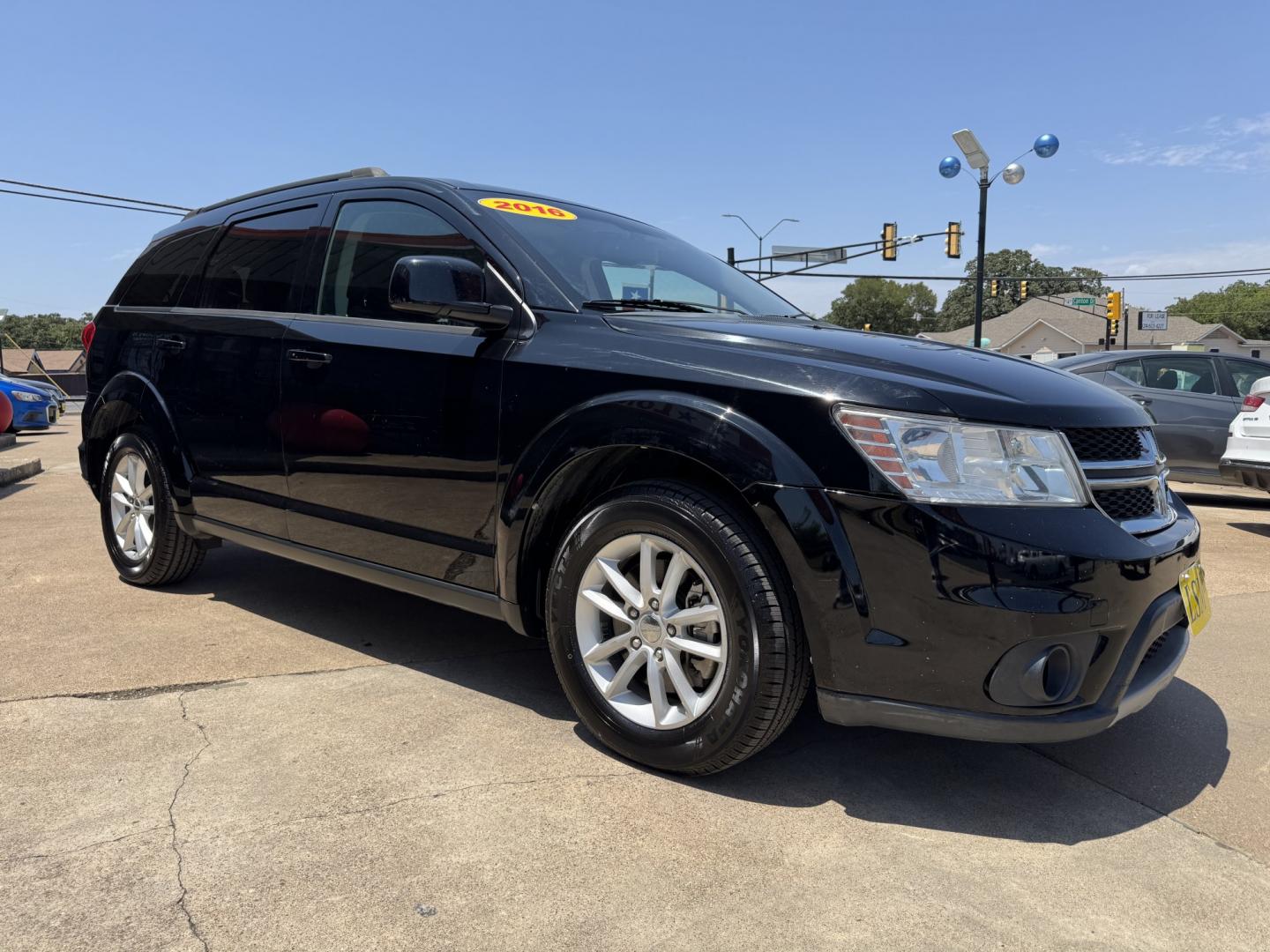 2016 BLACK DODGE JOURNEY SXT (3C4PDCBBXGT) , located at 5900 E. Lancaster Ave., Fort Worth, TX, 76112, (817) 457-5456, 0.000000, 0.000000- Photo#2