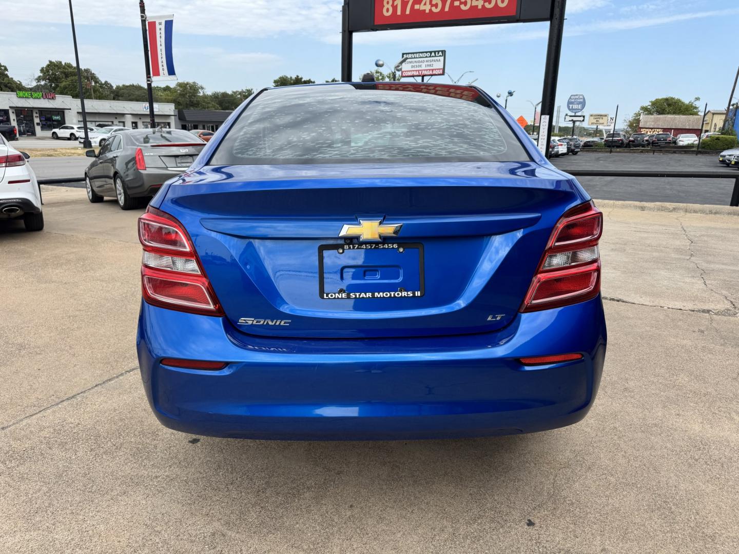 2018 BLUE CHEVROLET SONIC LT (1G1JD5SH0J4) , located at 5900 E. Lancaster Ave., Fort Worth, TX, 76112, (817) 457-5456, 0.000000, 0.000000- Photo#4