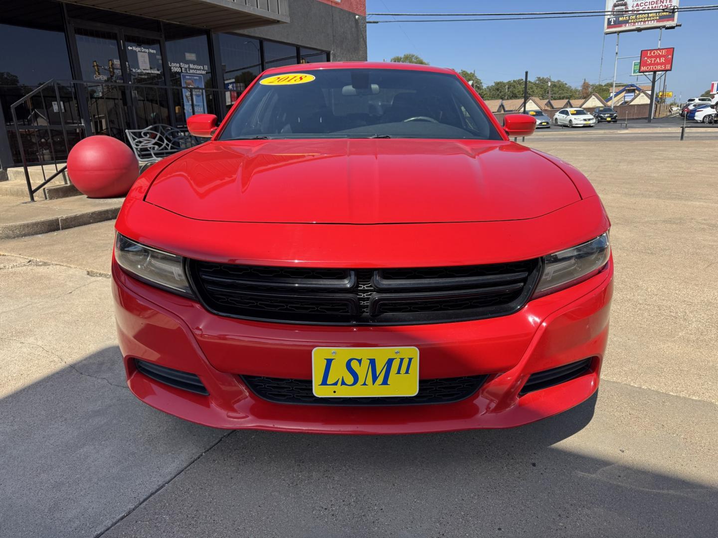 2018 RED DODGE CHARGER SXT (2C3CDXBGXJH) , located at 5900 E. Lancaster Ave., Fort Worth, TX, 76112, (817) 457-5456, 0.000000, 0.000000- Photo#1
