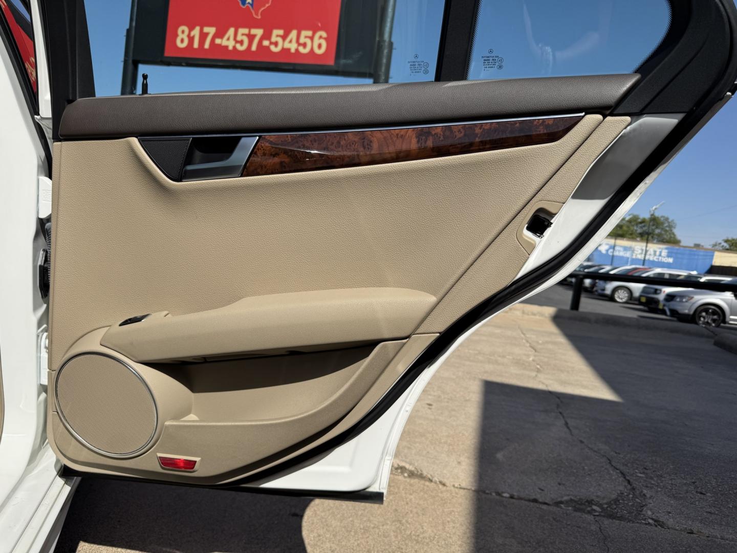 2014 WHITE MERCEDES-BENZ C-CLASS C300 4MATIC (WDDGF8AB0EG) , located at 5900 E. Lancaster Ave., Fort Worth, TX, 76112, (817) 457-5456, 0.000000, 0.000000- Photo#14