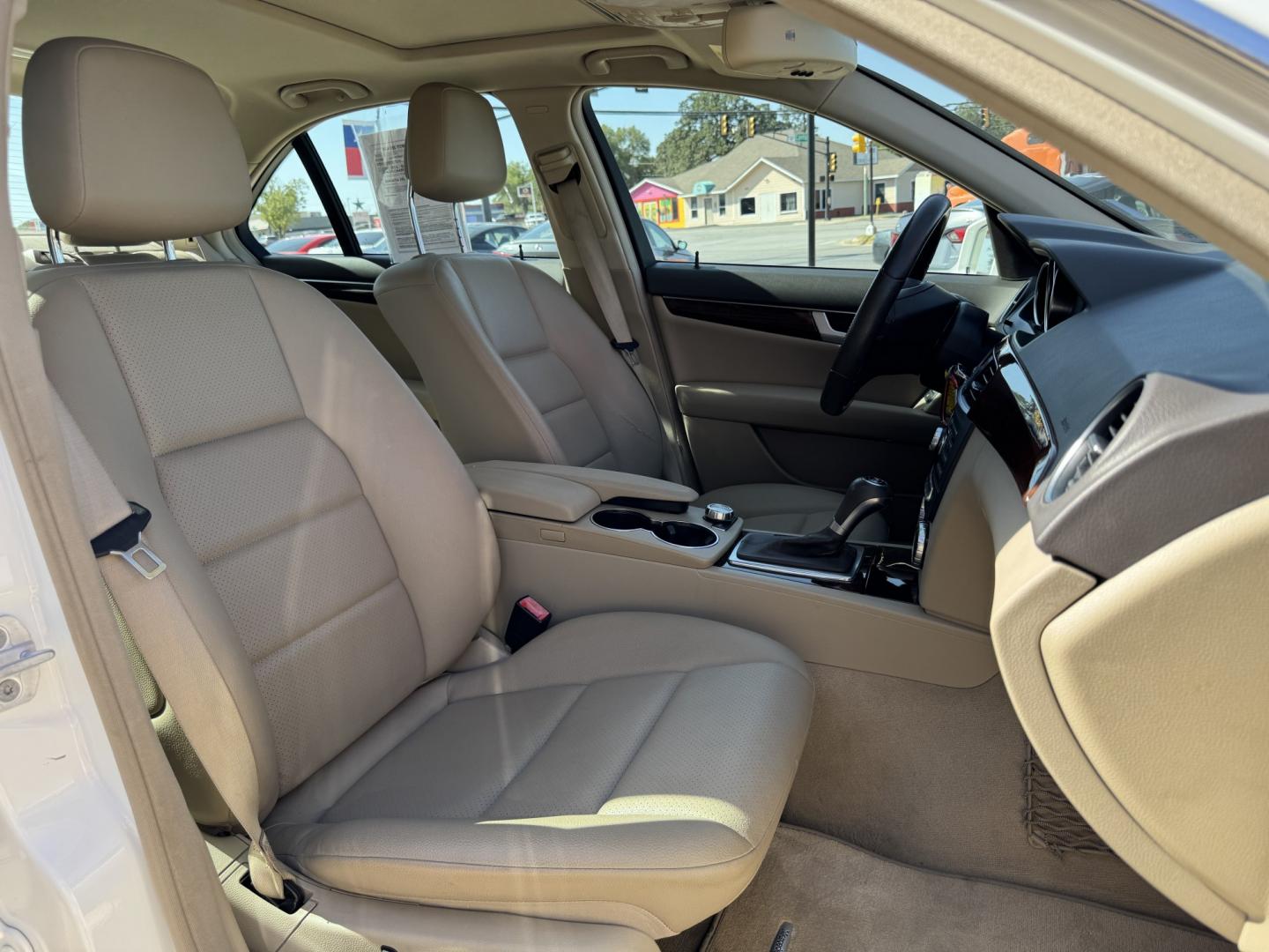 2014 WHITE MERCEDES-BENZ C-CLASS C300 4MATIC (WDDGF8AB0EG) , located at 5900 E. Lancaster Ave., Fort Worth, TX, 76112, (817) 457-5456, 0.000000, 0.000000- Photo#18