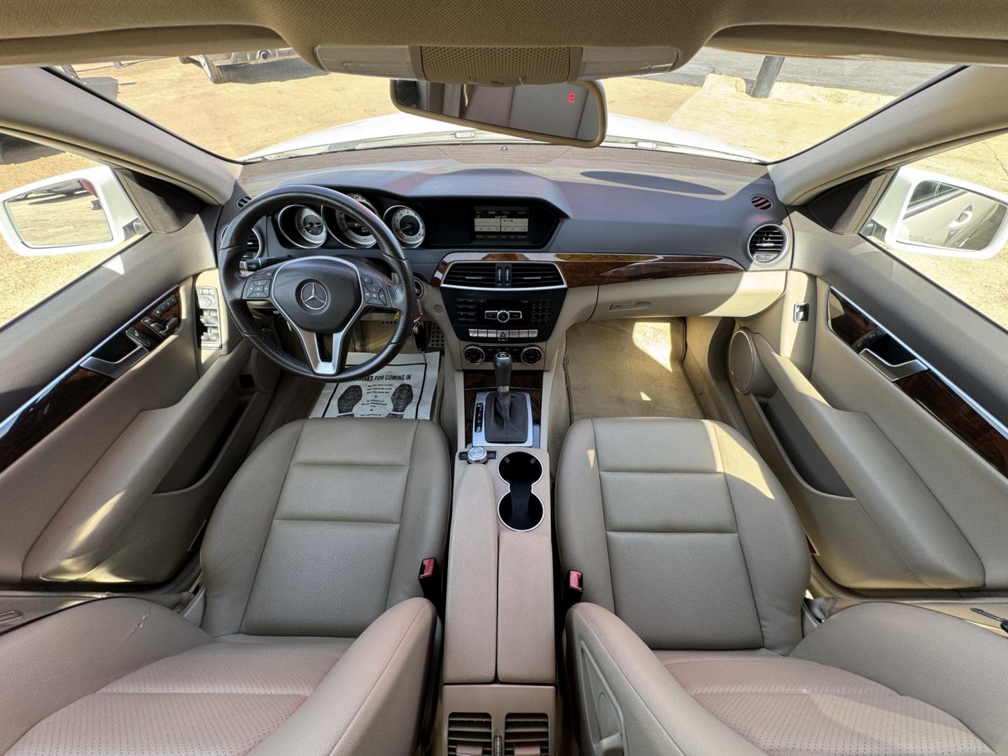 2014 WHITE MERCEDES-BENZ C-CLASS C300 4MATIC (WDDGF8AB0EG) , located at 5900 E. Lancaster Ave., Fort Worth, TX, 76112, (817) 457-5456, 0.000000, 0.000000- Photo#19