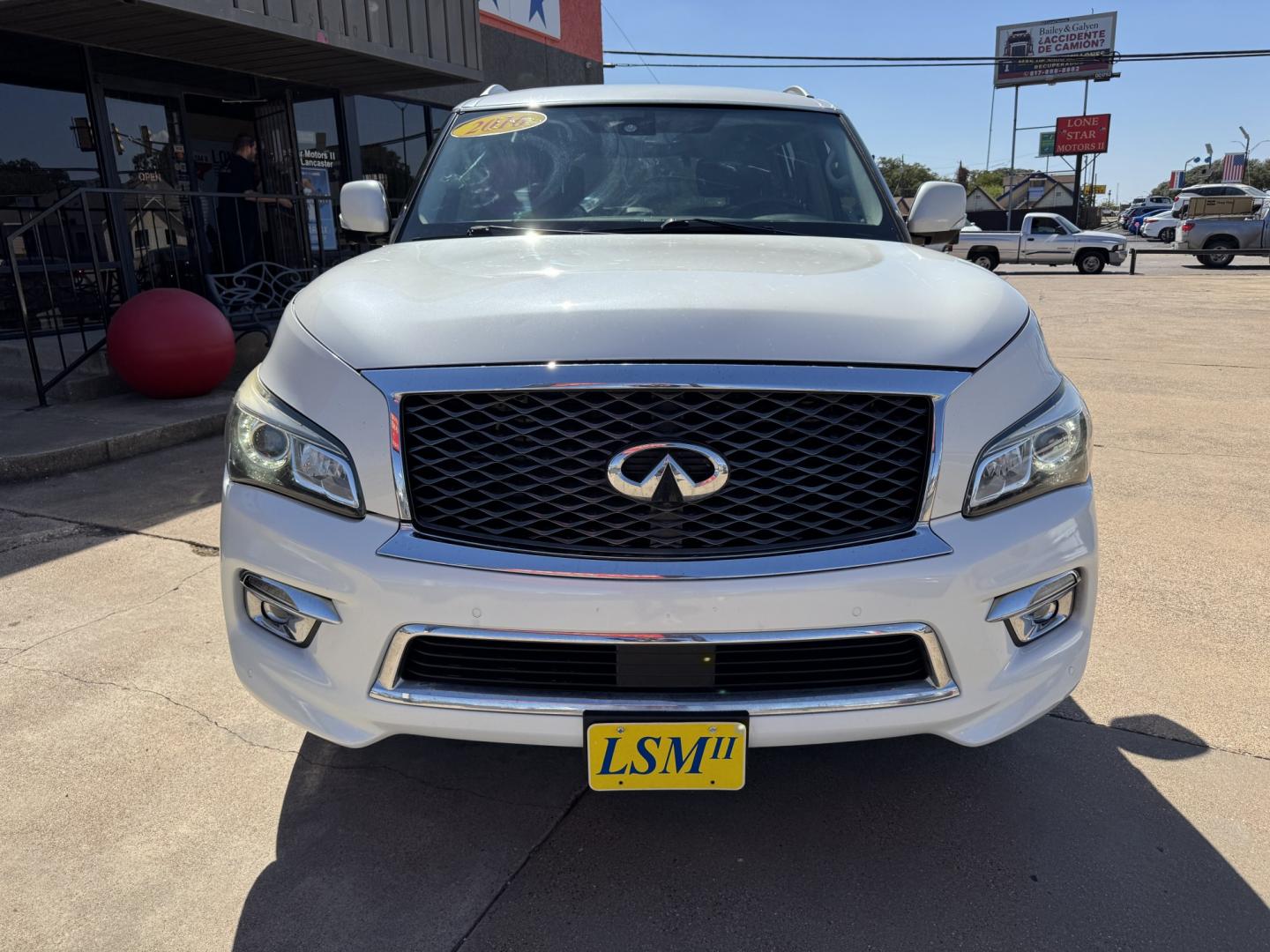 2016 WHITE INFINITI QX80 BASE (JN8AZ2NE8G9) , located at 5900 E. Lancaster Ave., Fort Worth, TX, 76112, (817) 457-5456, 0.000000, 0.000000- Photo#1