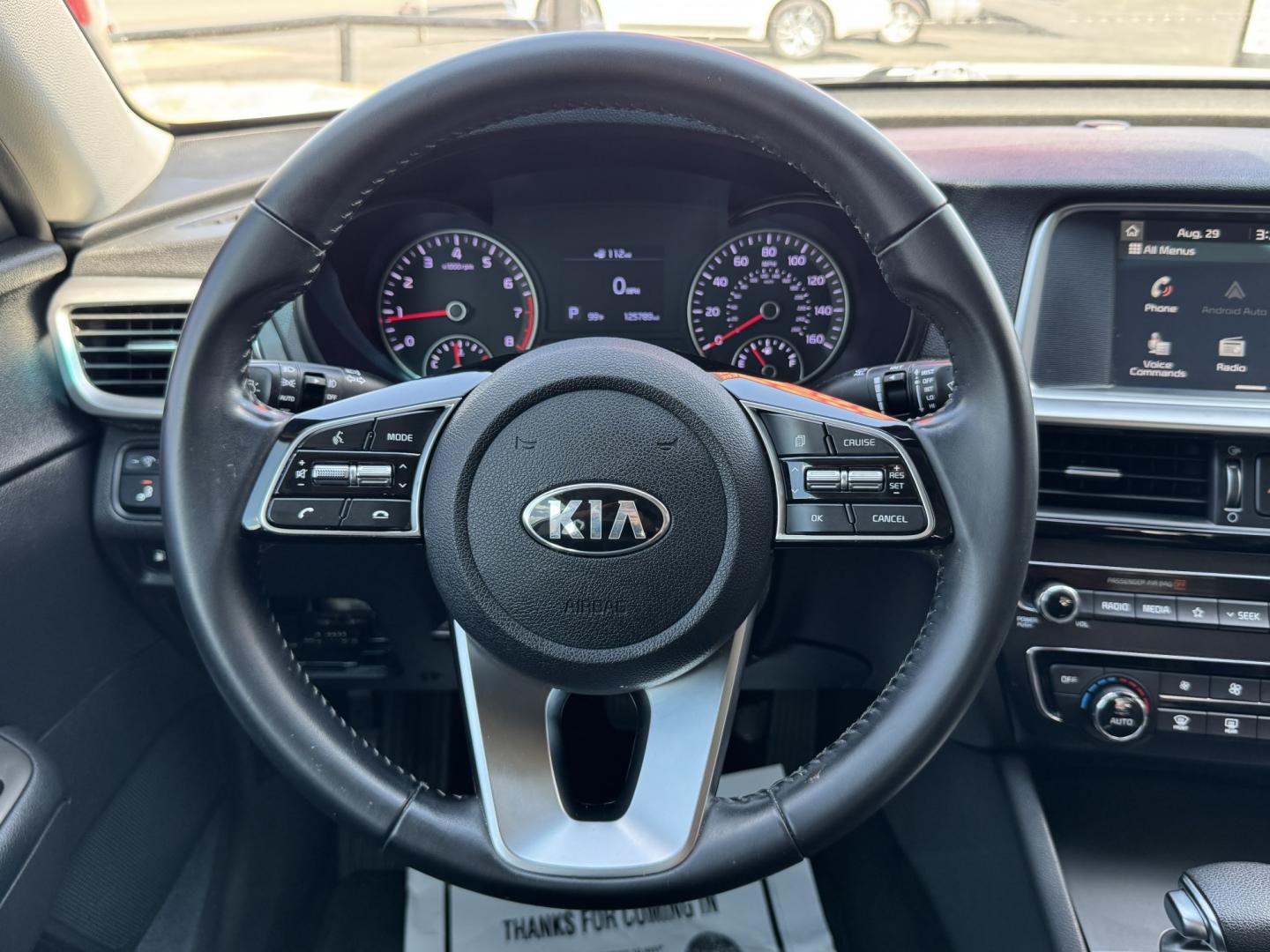 2019 WHITE KIA OPTIMA LX; S (5XXGT4L36KG) , located at 5900 E. Lancaster Ave., Fort Worth, TX, 76112, (817) 457-5456, 0.000000, 0.000000- Photo#19