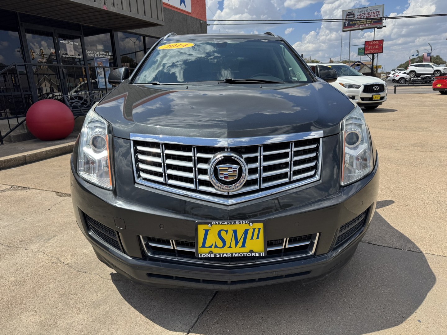 2014 GRAY CADILLAC SRX LUXURY (3GYFNEE33ES) , located at 5900 E. Lancaster Ave., Fort Worth, TX, 76112, (817) 457-5456, 0.000000, 0.000000- Photo#1