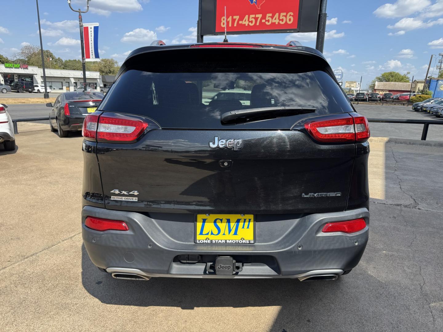 2015 BLACK JEEP CHEROKEE LIMITED (1C4PJMDS5FW) , located at 5900 E. Lancaster Ave., Fort Worth, TX, 76112, (817) 457-5456, 0.000000, 0.000000- Photo#4