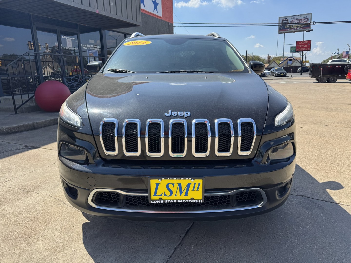2014 BLACK JEEP CHEROKEE LIMITED (1C4PJLDS5EW) , located at 5900 E. Lancaster Ave., Fort Worth, TX, 76112, (817) 457-5456, 0.000000, 0.000000- Photo#1