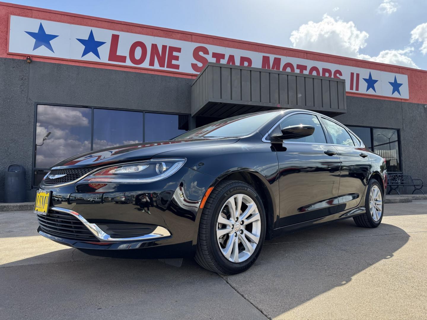 2015 BLACK CHRYSLER 200 LIMITED (1C3CCCAB7FN) , located at 5900 E. Lancaster Ave., Fort Worth, TX, 76112, (817) 457-5456, 0.000000, 0.000000- Photo#0