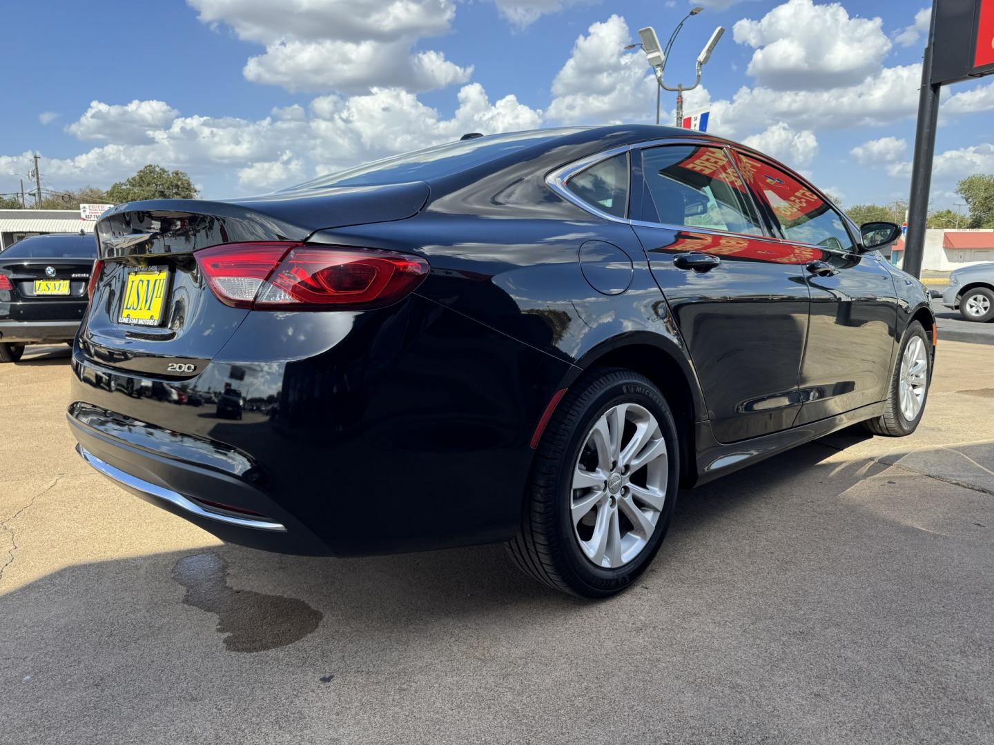 2015 BLACK CHRYSLER 200 LIMITED (1C3CCCAB7FN) , located at 5900 E. Lancaster Ave., Fort Worth, TX, 76112, (817) 457-5456, 0.000000, 0.000000- Photo#3