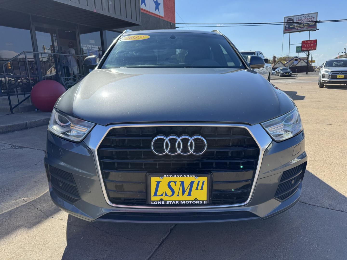 2017 GRAY AUDI Q3 PREMIUM (WA1BCCFS2HR) , located at 5900 E. Lancaster Ave., Fort Worth, TX, 76112, (817) 457-5456, 0.000000, 0.000000- Photo#1