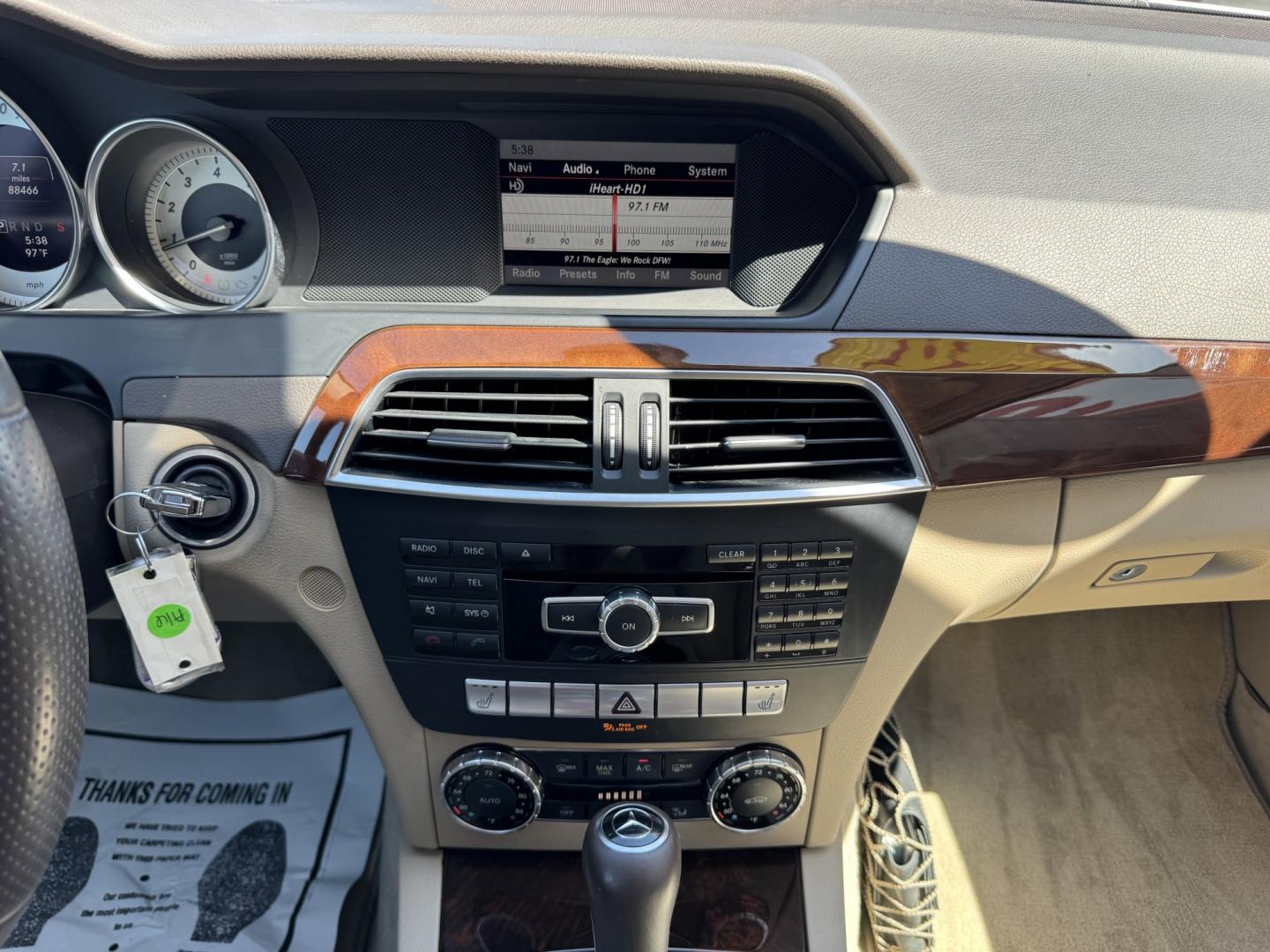 2013 WHITE MERCEDES-BENZ C-CLASS C250 (WDDGF4HB9DA) , located at 5900 E. Lancaster Ave., Fort Worth, TX, 76112, (817) 457-5456, 0.000000, 0.000000- Photo#23