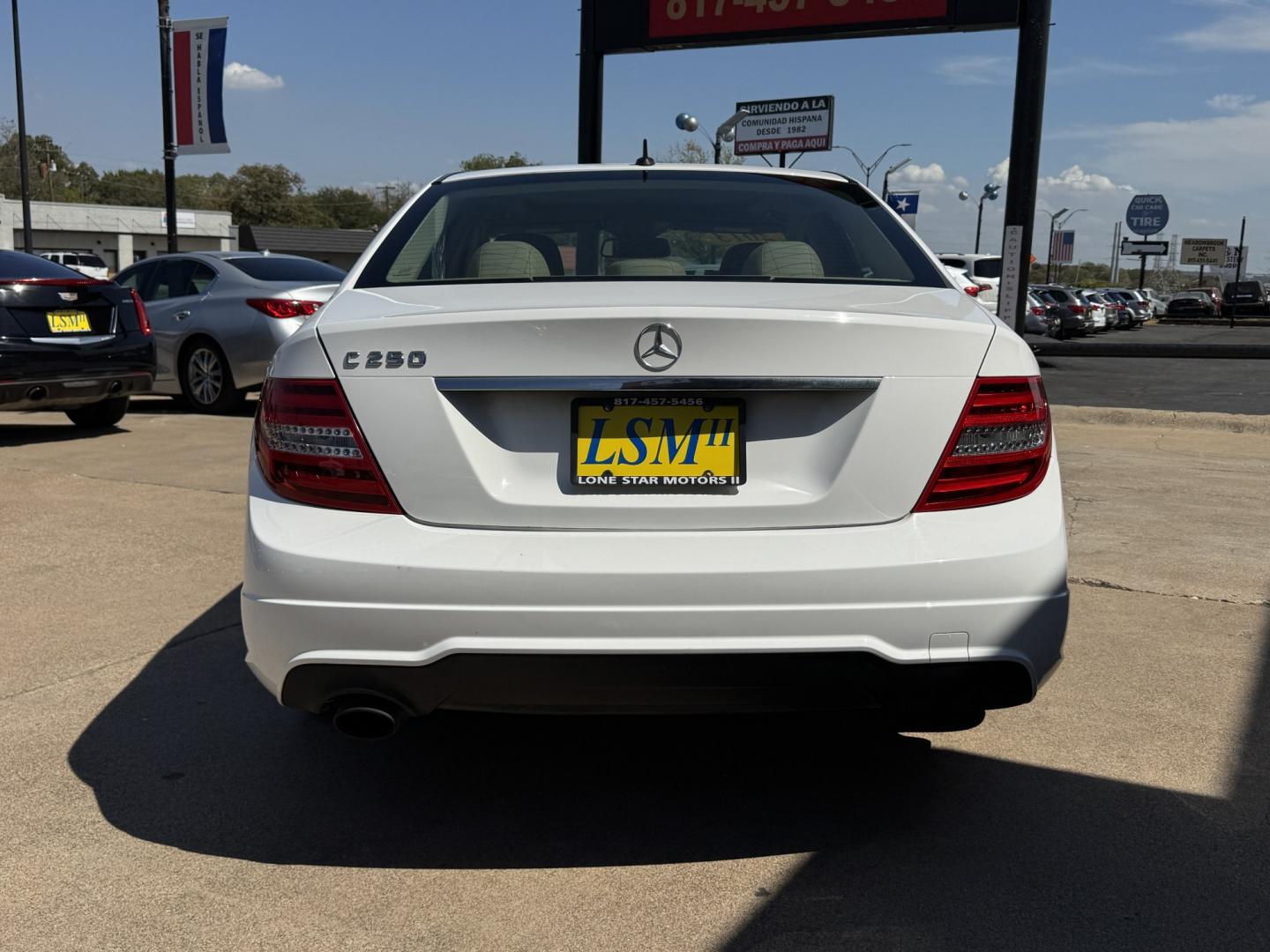 2013 WHITE MERCEDES-BENZ C-CLASS C250 (WDDGF4HB9DA) , located at 5900 E. Lancaster Ave., Fort Worth, TX, 76112, (817) 457-5456, 0.000000, 0.000000- Photo#5