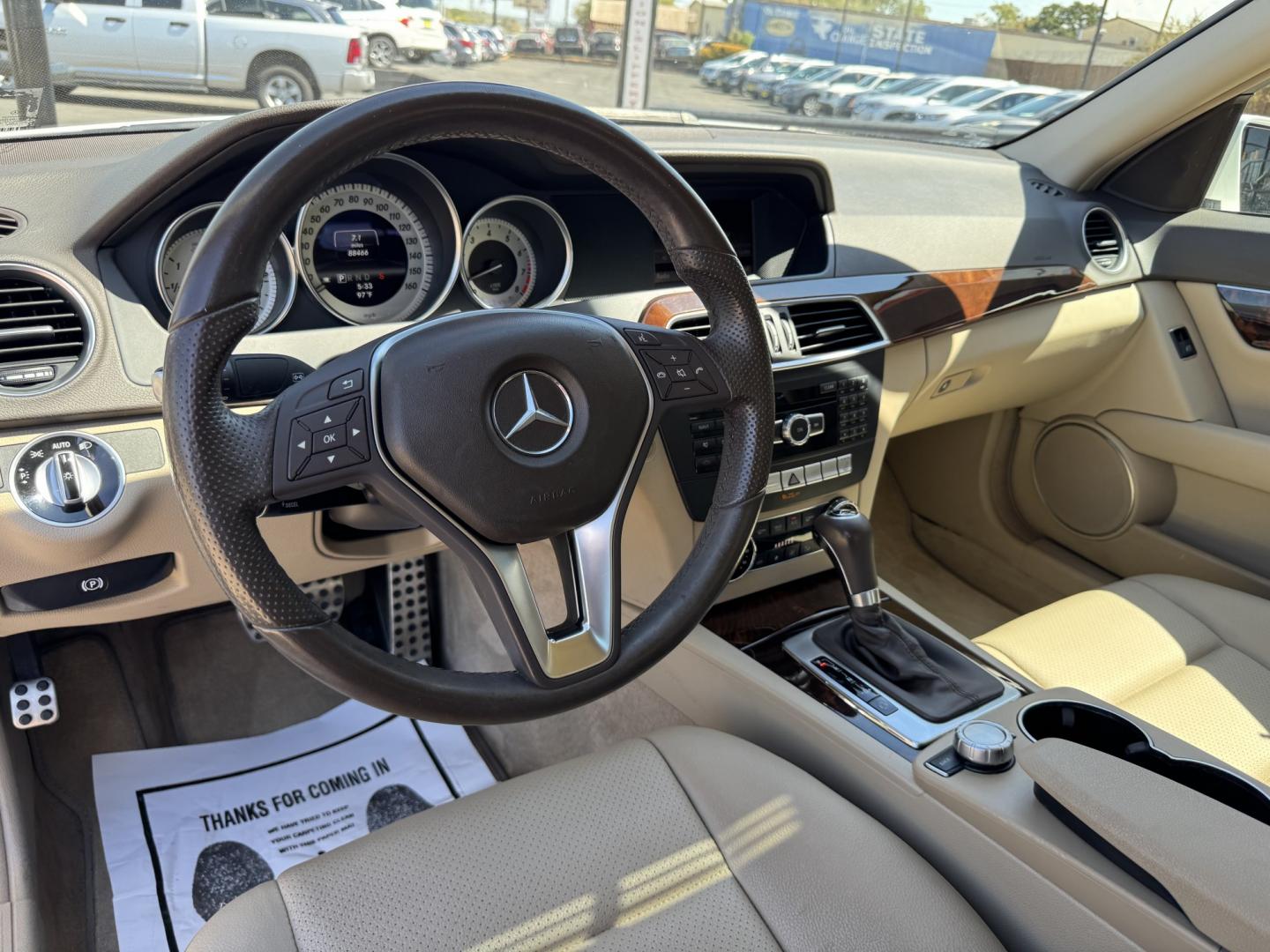 2013 WHITE MERCEDES-BENZ C-CLASS C250 (WDDGF4HB9DA) , located at 5900 E. Lancaster Ave., Fort Worth, TX, 76112, (817) 457-5456, 0.000000, 0.000000- Photo#10