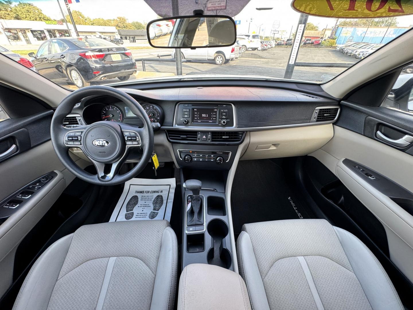 2017 WHITE KIA OPTIMA LX (5XXGT4L34HG) , located at 5900 E. Lancaster Ave., Fort Worth, TX, 76112, (817) 457-5456, 0.000000, 0.000000- Photo#18