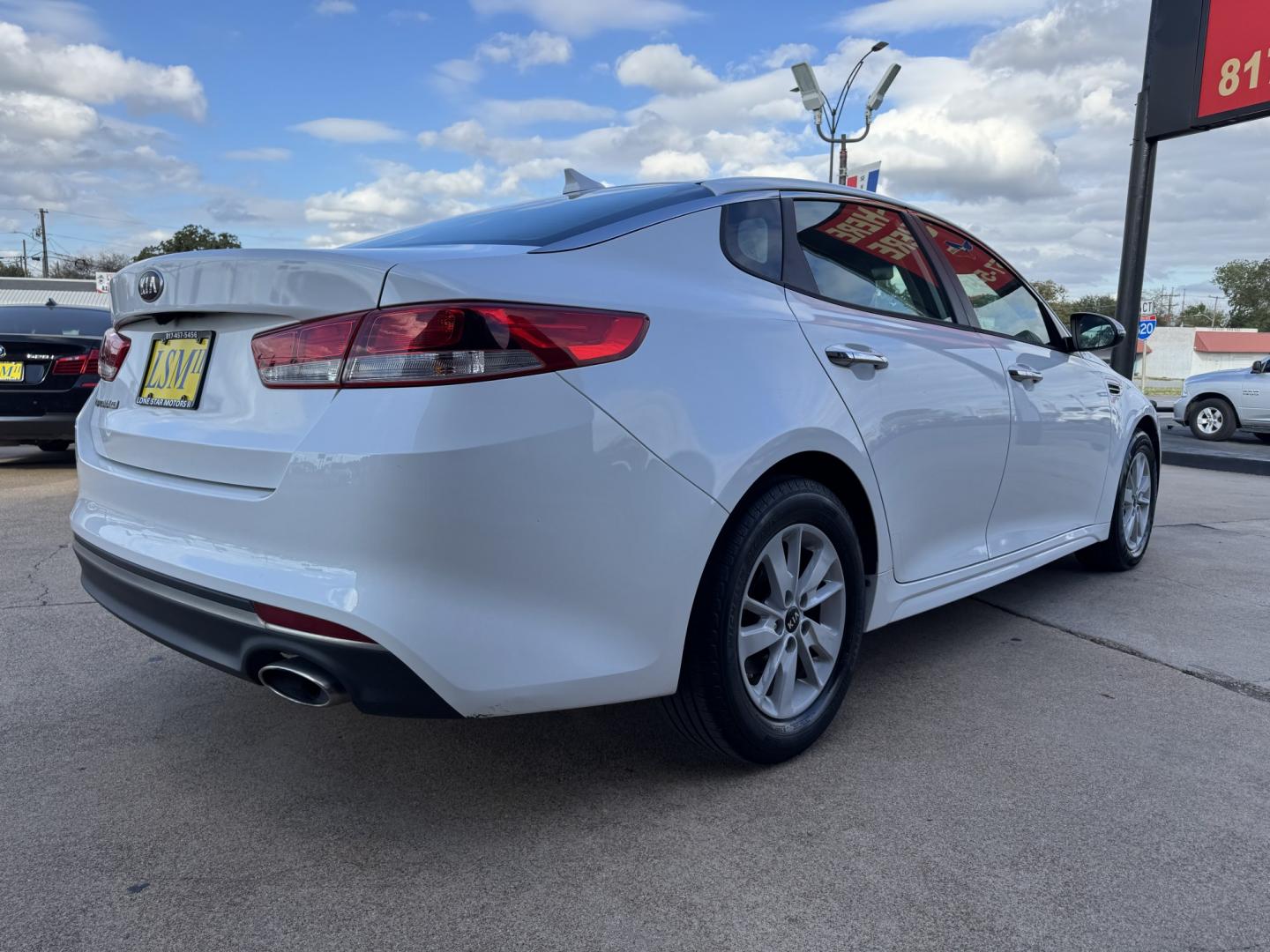 2017 WHITE KIA OPTIMA LX (5XXGT4L34HG) , located at 5900 E. Lancaster Ave., Fort Worth, TX, 76112, (817) 457-5456, 0.000000, 0.000000- Photo#3
