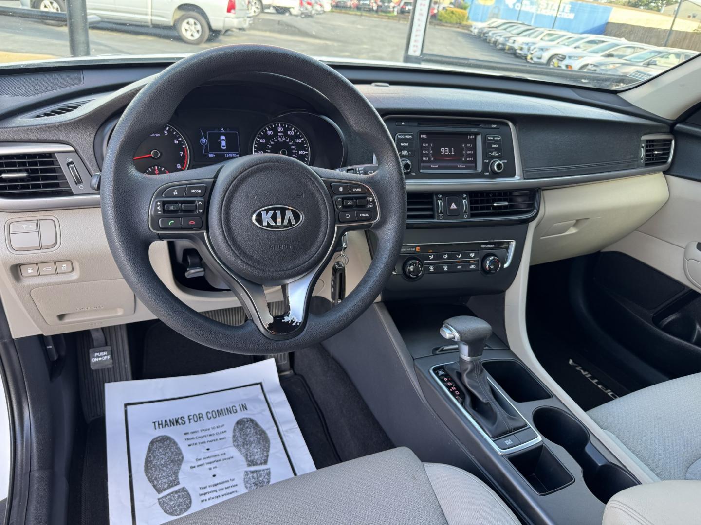 2017 WHITE KIA OPTIMA LX (5XXGT4L34HG) , located at 5900 E. Lancaster Ave., Fort Worth, TX, 76112, (817) 457-5456, 0.000000, 0.000000- Photo#9
