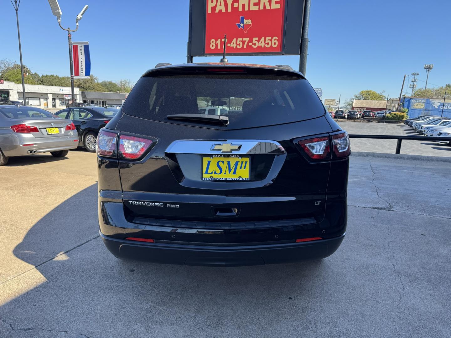 2017 BLACK CHEVROLET TRAVERSE 1LT (1GNKVGKD1HJ) , located at 5900 E. Lancaster Ave., Fort Worth, TX, 76112, (817) 457-5456, 0.000000, 0.000000- Photo#4