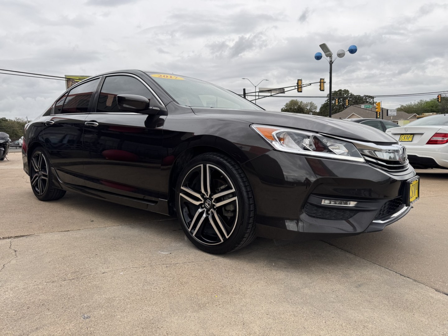 2017 BLACK HONDA ACCORD SPORT (1HGCR2F51HA) , located at 5900 E. Lancaster Ave., Fort Worth, TX, 76112, (817) 457-5456, 0.000000, 0.000000- Photo#2