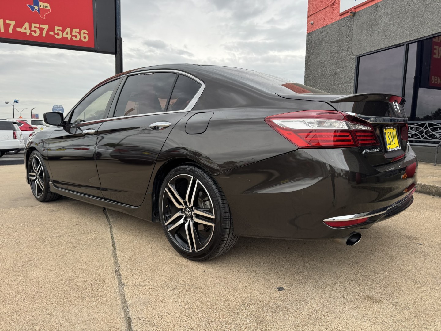 2017 BLACK HONDA ACCORD SPORT (1HGCR2F51HA) , located at 5900 E. Lancaster Ave., Fort Worth, TX, 76112, (817) 457-5456, 0.000000, 0.000000- Photo#6