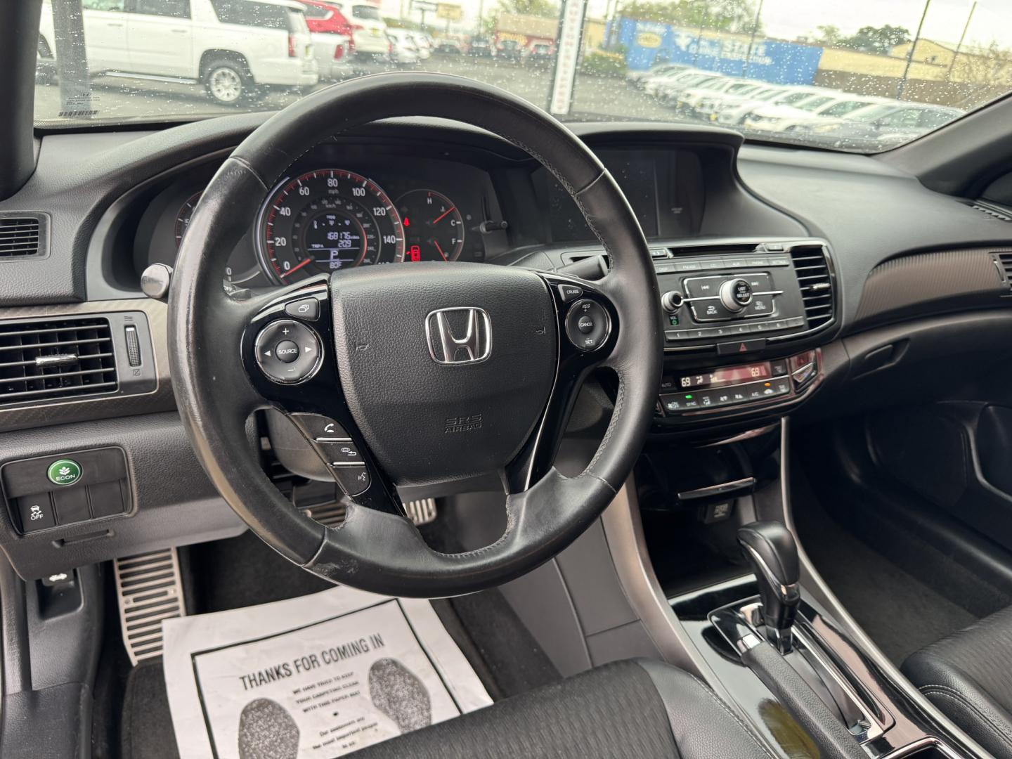 2017 BLACK HONDA ACCORD SPORT (1HGCR2F51HA) , located at 5900 E. Lancaster Ave., Fort Worth, TX, 76112, (817) 457-5456, 0.000000, 0.000000- Photo#9