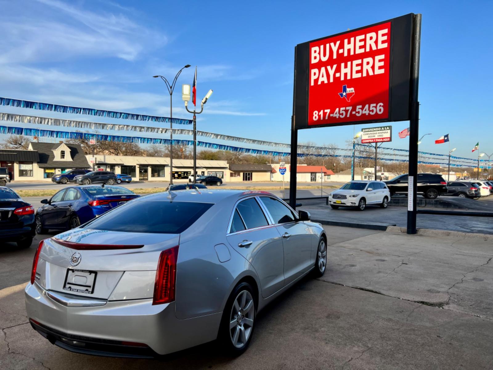 2013 SILVER CADILLAC ATS BASE (1G6AA5RA0D0) , located at 5900 E. Lancaster Ave., Fort Worth, TX, 76112, (817) 457-5456, 0.000000, 0.000000 - Photo #6