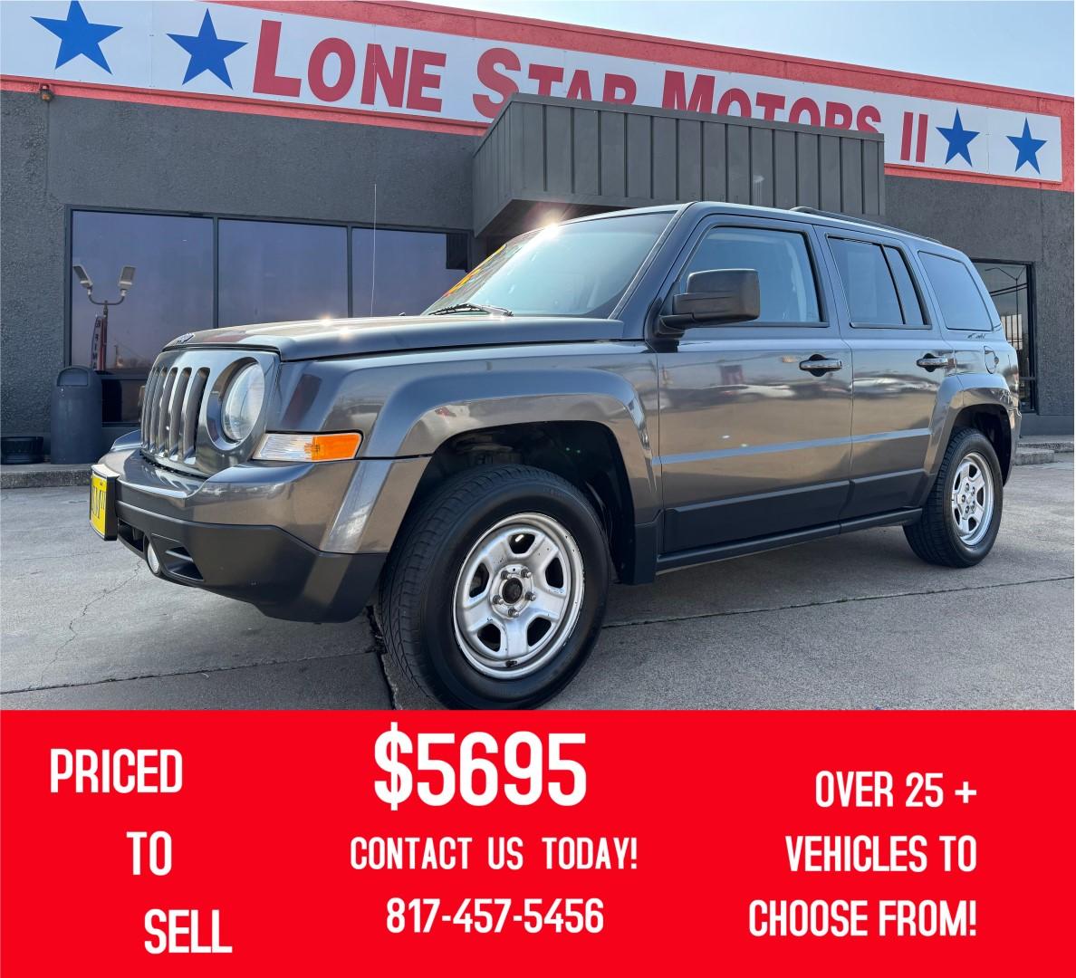 2016 GRAY JEEP PATRIOT SPORT (1C4NJPBA6GD) , located at 5900 E. Lancaster Ave., Fort Worth, TX, 76112, (817) 457-5456, 0.000000, 0.000000 - This is a 2016 JEEP PATRIOT 4 DR WAGON that is in excellent condition. The interior is clean with no rips or tears or stains. All power windows, door locks and seats. Ice cold AC for those hot Texas summer days. It is equipped with a CD player, AM/FM radio, AUX port, Bluetooth connectivity and Siriu - Photo#0