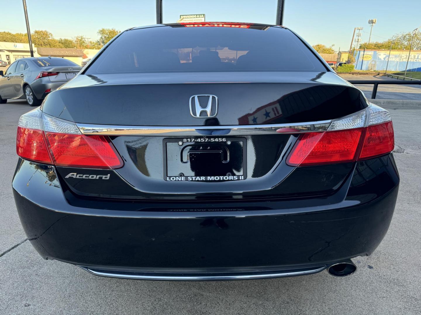 2014 BLACK HONDA ACCORD EX (1HGCR2F72EA) , located at 5900 E. Lancaster Ave., Fort Worth, TX, 76112, (817) 457-5456, 0.000000, 0.000000 - This is a 2014 HONDA ACCORD EX 4 DR SEDAN that is in excellent condition. The interior is clean with no rips or tears or stains. All power windows, door locks and seats. Ice cold AC for those hot Texas summer days. It is equipped with a CD player, AM/FM radio, AUX port, Bluetooth connectivity and Si - Photo#5