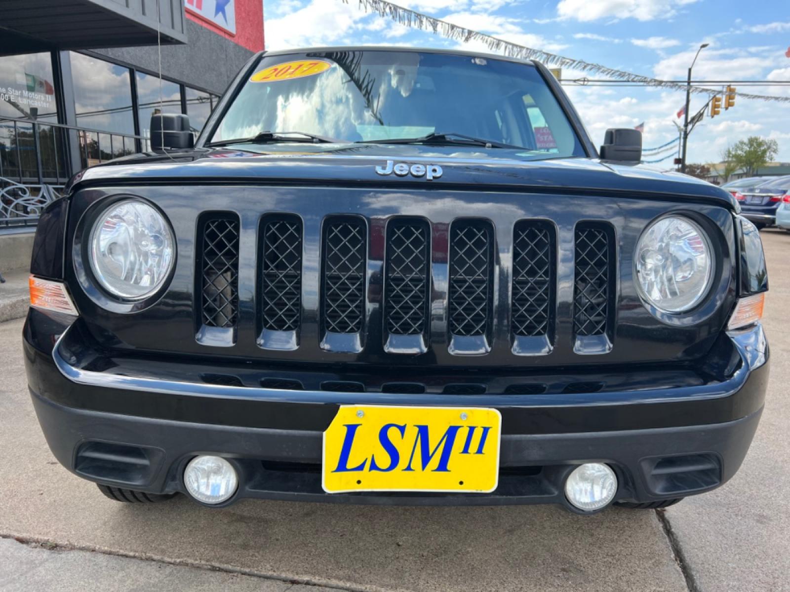2017 BLACK /Gray JEEP PATRIOT SPORT Sport 4dr SUV (1C4NJPBA5HD) with an 2.0L I4 engine, CVT transmission, located at 5900 E. Lancaster Ave., Fort Worth, TX, 76112, (817) 457-5456, 0.000000, 0.000000 - This is a 2017 Jeep Patriot Sport 4dr SUV that is in excellent condition. There are no dents or scratches. The interior is clean with no rips or tears or stains. All power windows, door locks and seats. Ice cold AC for those hot Texas summer days. It is equipped with a CD player, AM/FM radio, AUX po - Photo #1