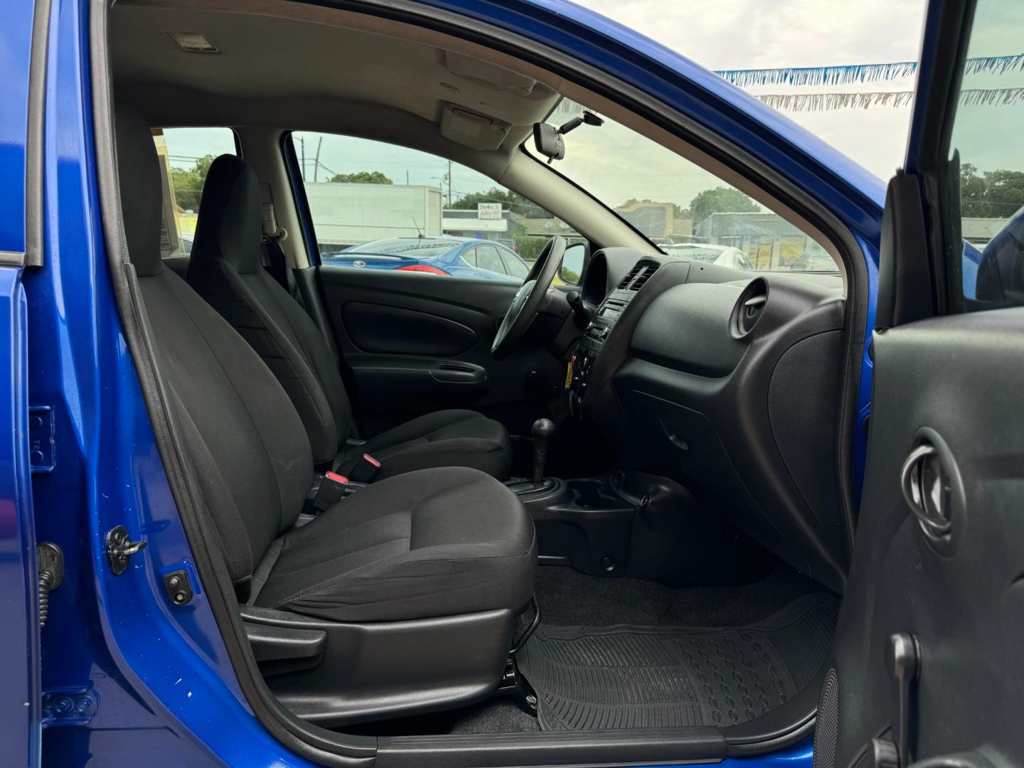 2017 BLUE /Gray NISSAN VERSA S; SL; SV 1.6 S 4dr Sedan 4A (3N1CN7AP0HL) with an 1.6L I4 engine, Automatic 4-Speed transmission, located at 5900 E. Lancaster Ave., Fort Worth, TX, 76112, (817) 457-5456, 0.000000, 0.000000 - This is a 2017 Nissan Versa 1.6 S 4dr Sedan 4A that is in excellent condition. There are no dents or scratches. The interior is clean with no rips or tears or stains. All power windows, door locks and seats. Ice cold AC for those hot Texas summer days. It is equipped with a CD player, AM/FM radio, A - Photo#15