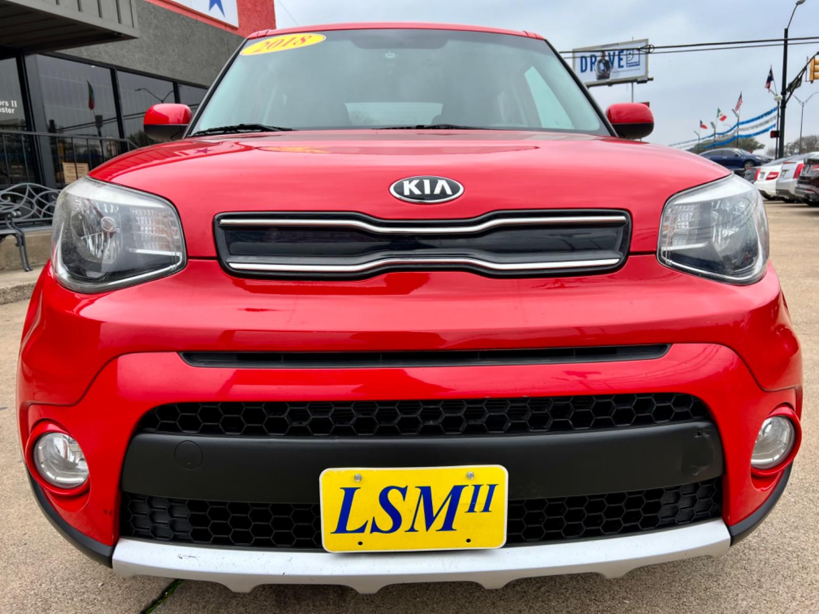 2018 RED KIA SOUL (KNDJP3A51J7) , located at 5900 E. Lancaster Ave., Fort Worth, TX, 76112, (817) 457-5456, 0.000000, 0.000000 - This is a 2018 KIA SOUL 4 DR WAGON that is in excellent condition. The interior is clean with no rips or tears or stains. All power windows, door locks and seats. Ice cold AC for those hot Texas summer days. It is equipped with a CD player, AM/FM radio, AUX port, Bluetooth connectivity and Sirius XM - Photo #2