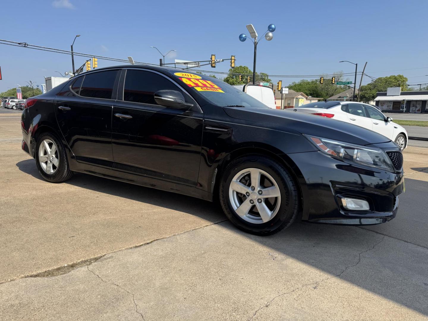 2015 BLACK KIA OPTIMA LX (KNAGM4A74F5) , located at 5900 E. Lancaster Ave., Fort Worth, TX, 76112, (817) 457-5456, 0.000000, 0.000000 - This is a 2015KIA OPTIMA 4 DR SEDAN that is in excellent condition. The interior is clean with no rips or tears or stains. All power windows, door locks and seats. Ice cold AC for those hot Texas summer days. It is equipped with a CD player, AM/FM radio, AUX port, Bluetooth connectivity and Sirius X - Photo#2