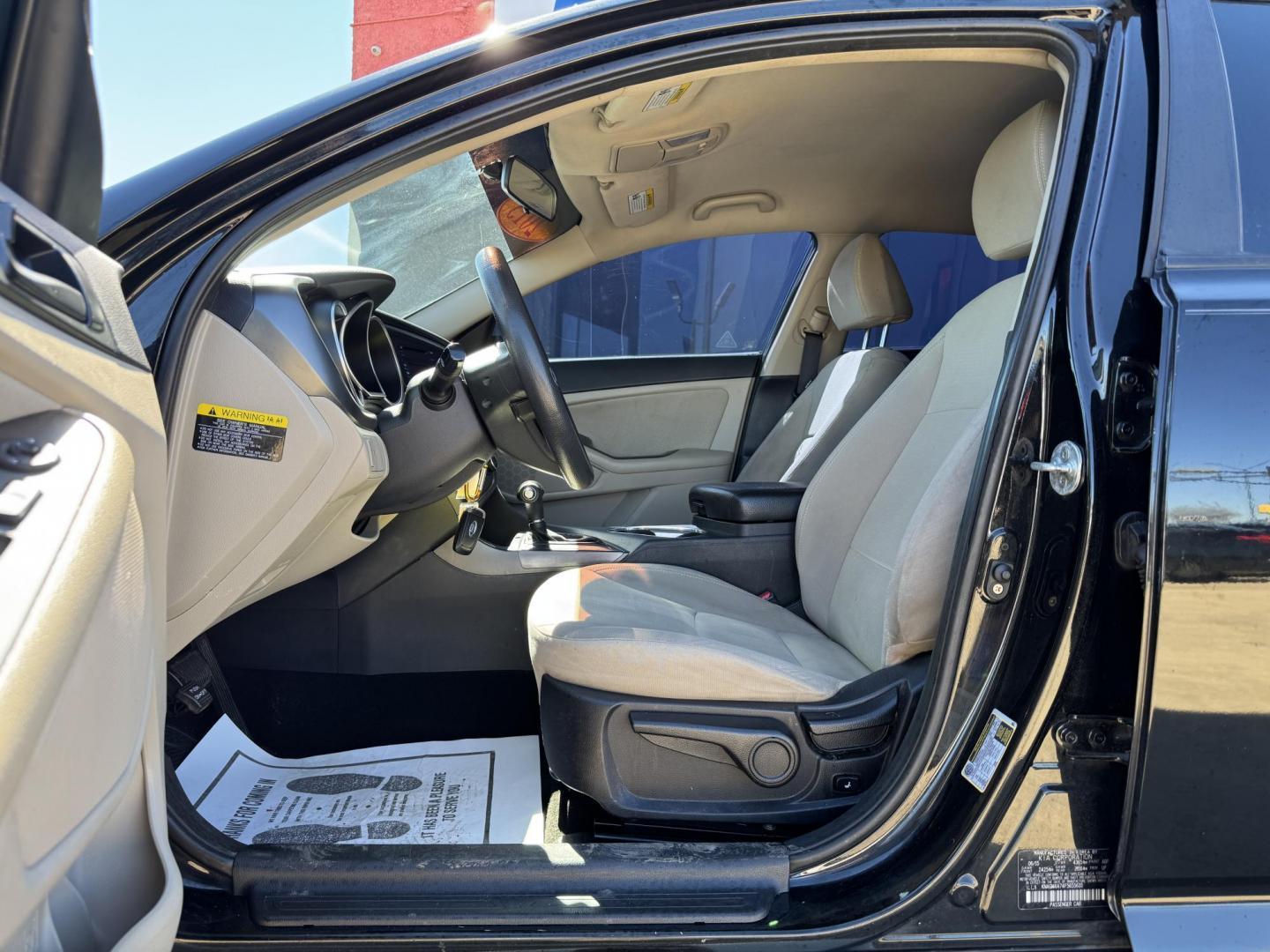 2015 BLACK KIA OPTIMA LX (KNAGM4A74F5) , located at 5900 E. Lancaster Ave., Fort Worth, TX, 76112, (817) 457-5456, 0.000000, 0.000000 - Photo#8