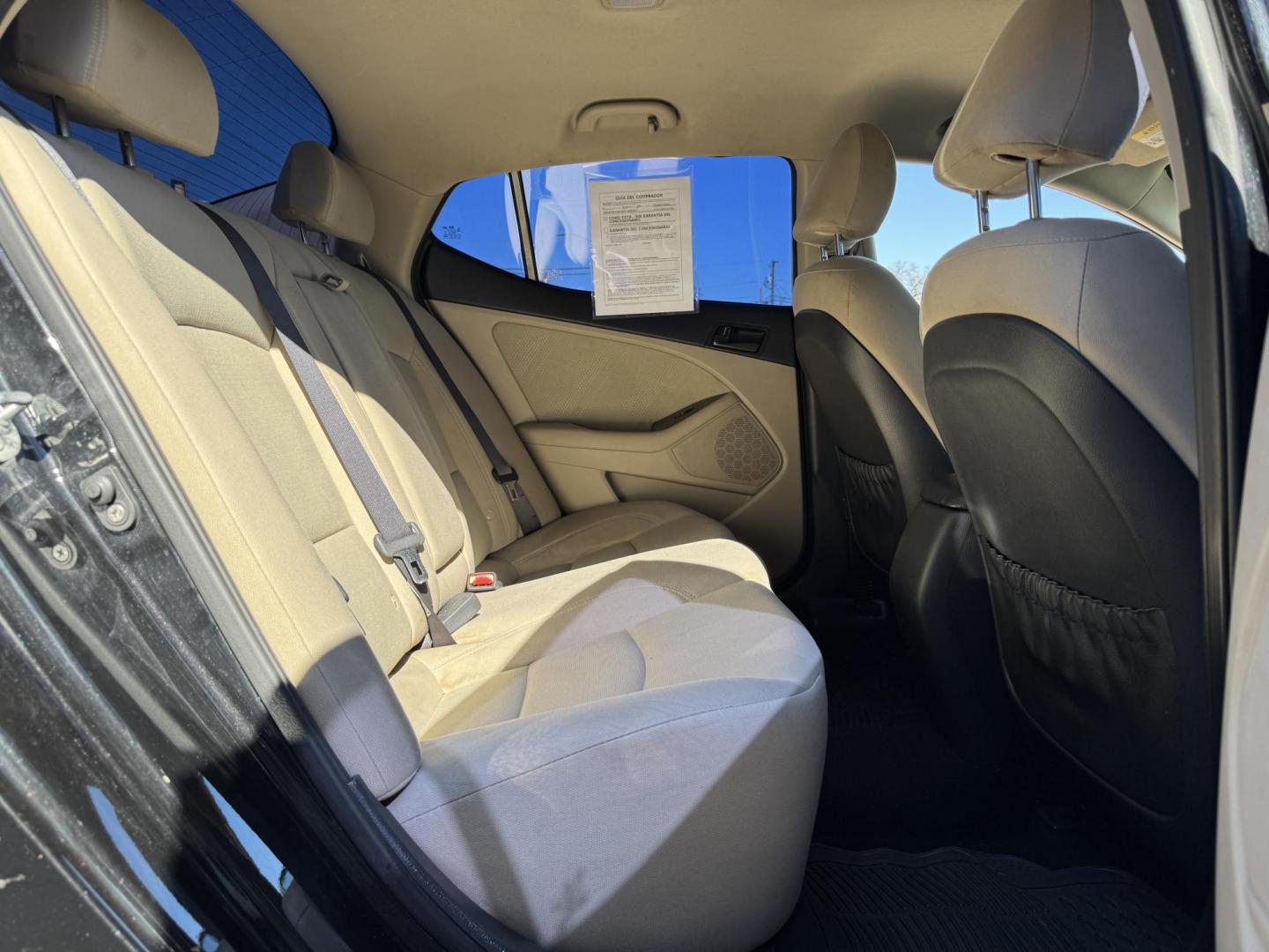 2015 BLACK KIA OPTIMA LX (KNAGM4A74F5) , located at 5900 E. Lancaster Ave., Fort Worth, TX, 76112, (817) 457-5456, 0.000000, 0.000000 - Photo#13