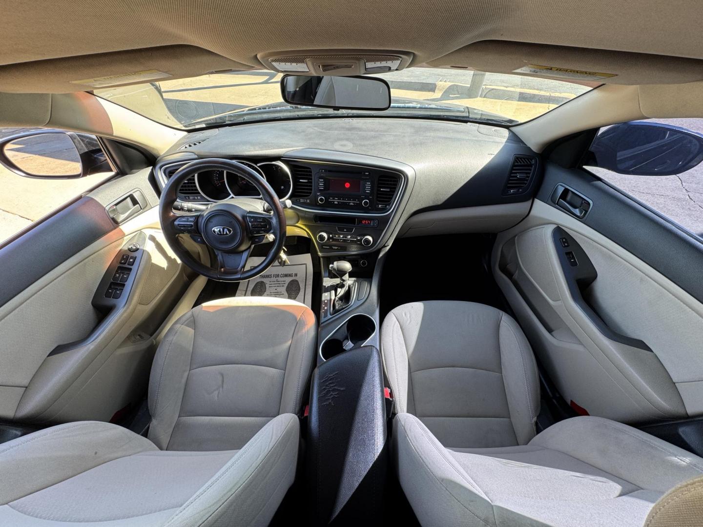 2015 BLACK KIA OPTIMA LX (KNAGM4A74F5) , located at 5900 E. Lancaster Ave., Fort Worth, TX, 76112, (817) 457-5456, 0.000000, 0.000000 - Photo#17