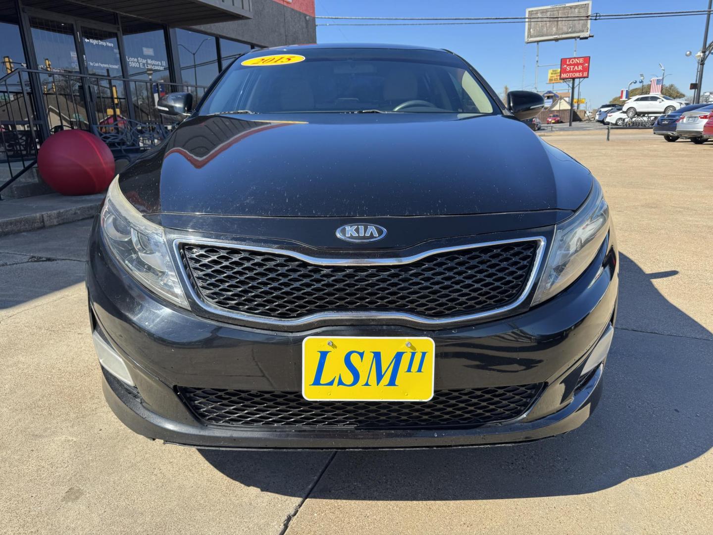 2015 BLACK KIA OPTIMA LX (KNAGM4A74F5) , located at 5900 E. Lancaster Ave., Fort Worth, TX, 76112, (817) 457-5456, 0.000000, 0.000000 - Photo#1