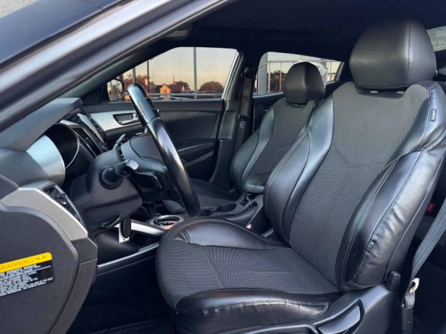 2016 GRAY /Black HYUNDAI VELOSTER Base 3dr Coupe (KMHTC6AD2GU) with an 1.6L I4 engine, Automatic 6-Speed transmission, located at 5900 E. Lancaster Ave., Fort Worth, TX, 76112, (817) 457-5456, 0.000000, 0.000000 - This is a 2016 HYUNDAI VELOSTER 4 DR SEDAN that is in excellent condition. The interior is clean with no rips or tears or stains. All power windows, door locks and seats. Ice cold AC for those hot Texas summer days. It is equipped with a CD player, AM/FM radio, AUX port, Bluetooth connectivity and S - Photo#10