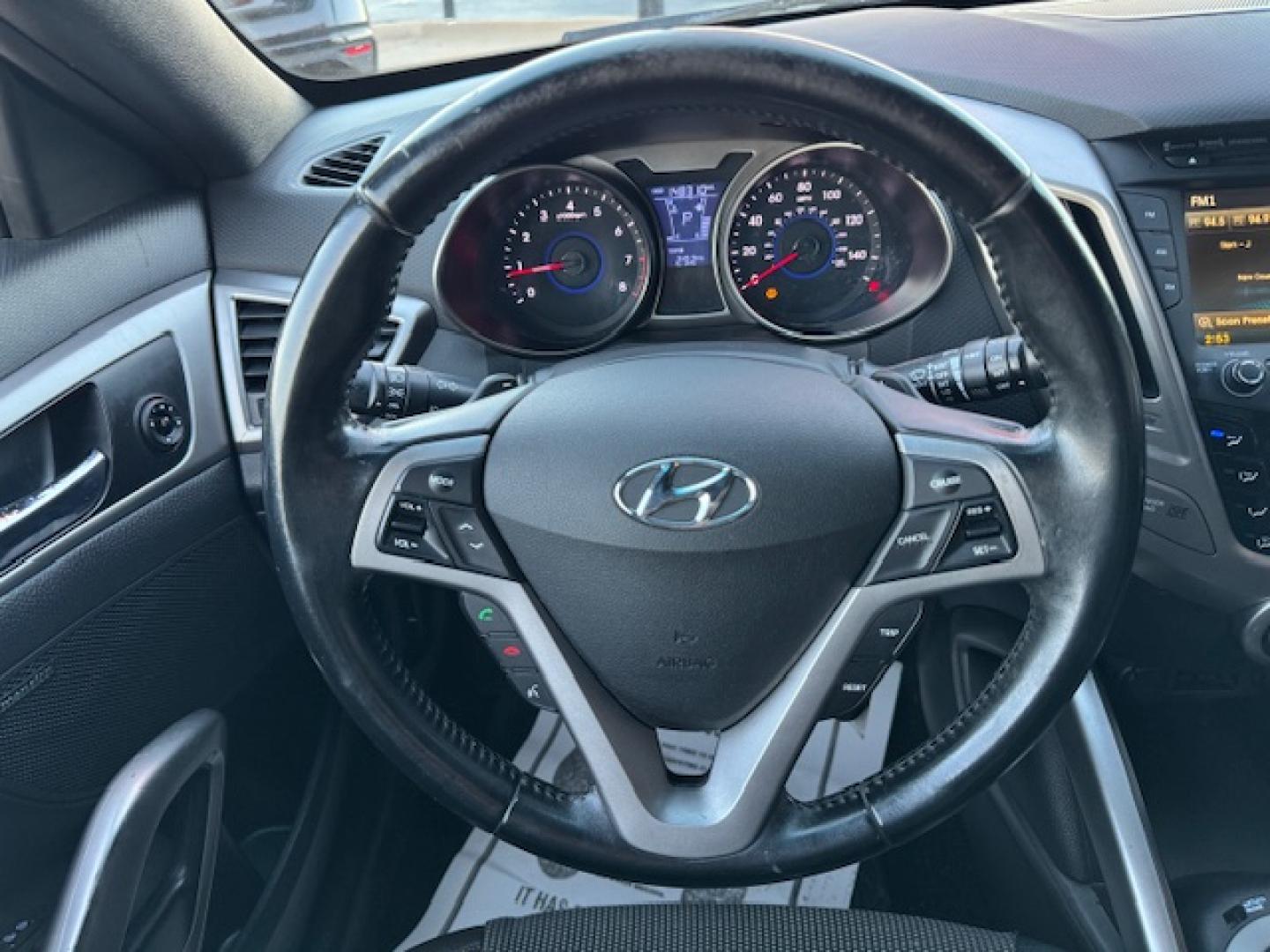 2016 GRAY /Black HYUNDAI VELOSTER Base 3dr Coupe (KMHTC6AD2GU) with an 1.6L I4 engine, Automatic 6-Speed transmission, located at 5900 E. Lancaster Ave., Fort Worth, TX, 76112, (817) 457-5456, 0.000000, 0.000000 - This is a 2016 HYUNDAI VELOSTER 4 DR SEDAN that is in excellent condition. The interior is clean with no rips or tears or stains. All power windows, door locks and seats. Ice cold AC for those hot Texas summer days. It is equipped with a CD player, AM/FM radio, AUX port, Bluetooth connectivity and S - Photo#14