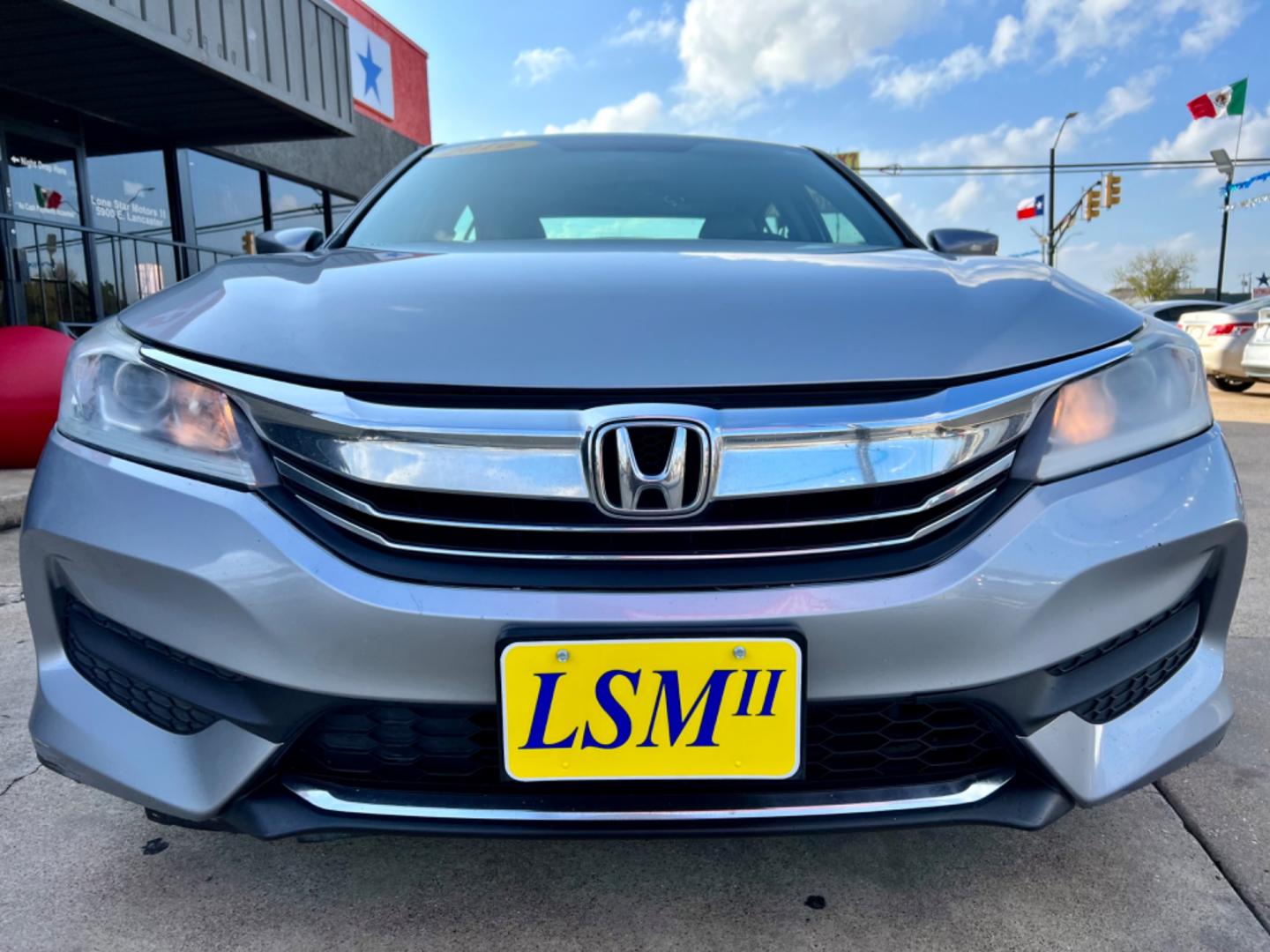 2016 SILVER /Gray HONDA ACCORD LX 4dr Sedan CVT (1HGCR2F36GA) with an 2.4L I4 engine, CVT transmission, located at 5900 E. Lancaster Ave., Fort Worth, TX, 76112, (817) 457-5456, 0.000000, 0.000000 - This is a 2016 Honda Accord LX Sedan CVT 4 DR SEDAN that is in excellent condition. There are no dents or scratches. The interior is clean with no rips or tears or stains. All power windows, door locks and seats. Ice cold AC for those hot Texas summer days. It is equipped with a CD player, AM/FM rad - Photo#2