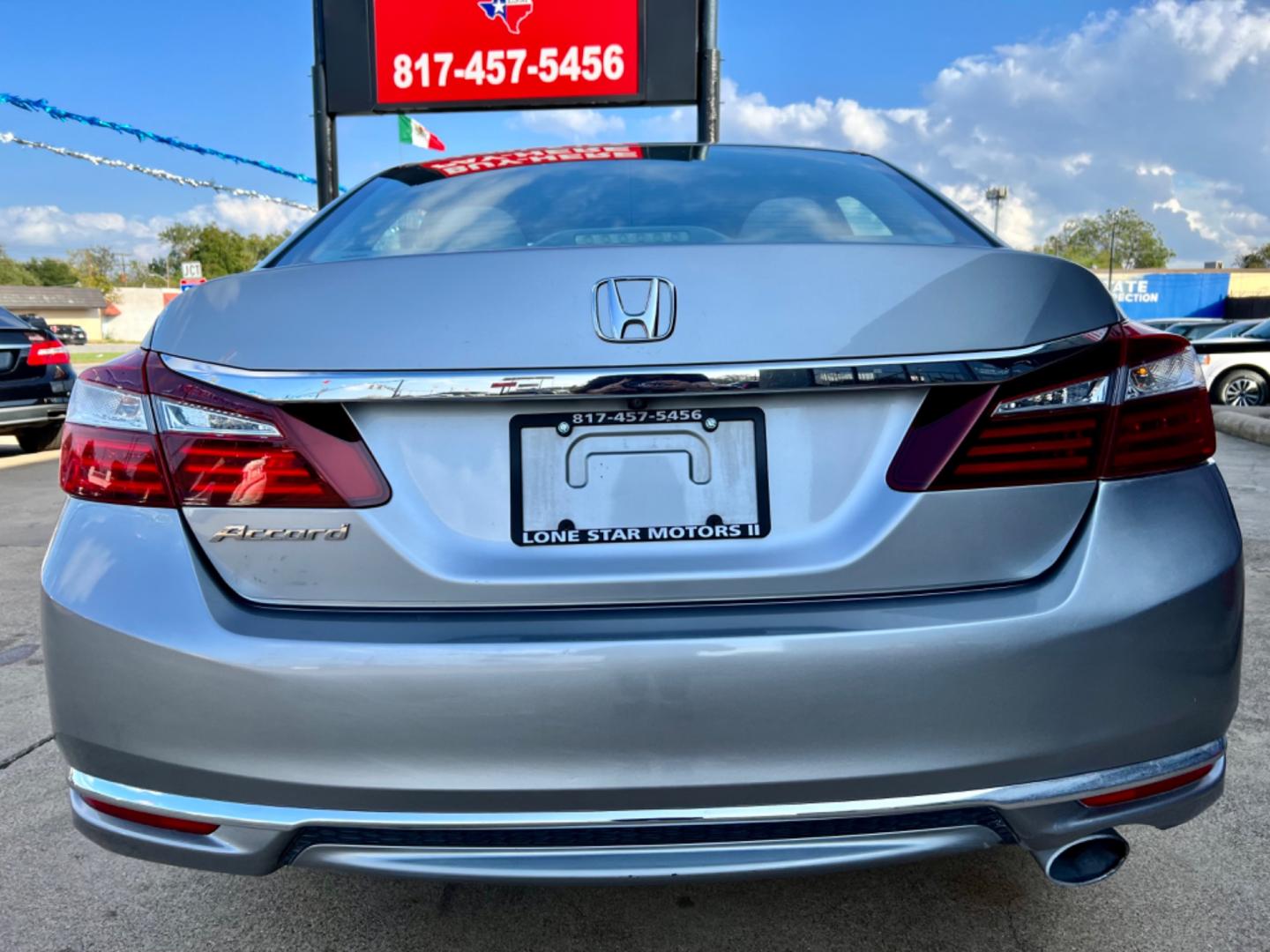 2016 SILVER /Gray HONDA ACCORD LX 4dr Sedan CVT (1HGCR2F36GA) with an 2.4L I4 engine, CVT transmission, located at 5900 E. Lancaster Ave., Fort Worth, TX, 76112, (817) 457-5456, 0.000000, 0.000000 - This is a 2016 Honda Accord LX Sedan CVT 4 DR SEDAN that is in excellent condition. There are no dents or scratches. The interior is clean with no rips or tears or stains. All power windows, door locks and seats. Ice cold AC for those hot Texas summer days. It is equipped with a CD player, AM/FM rad - Photo#5