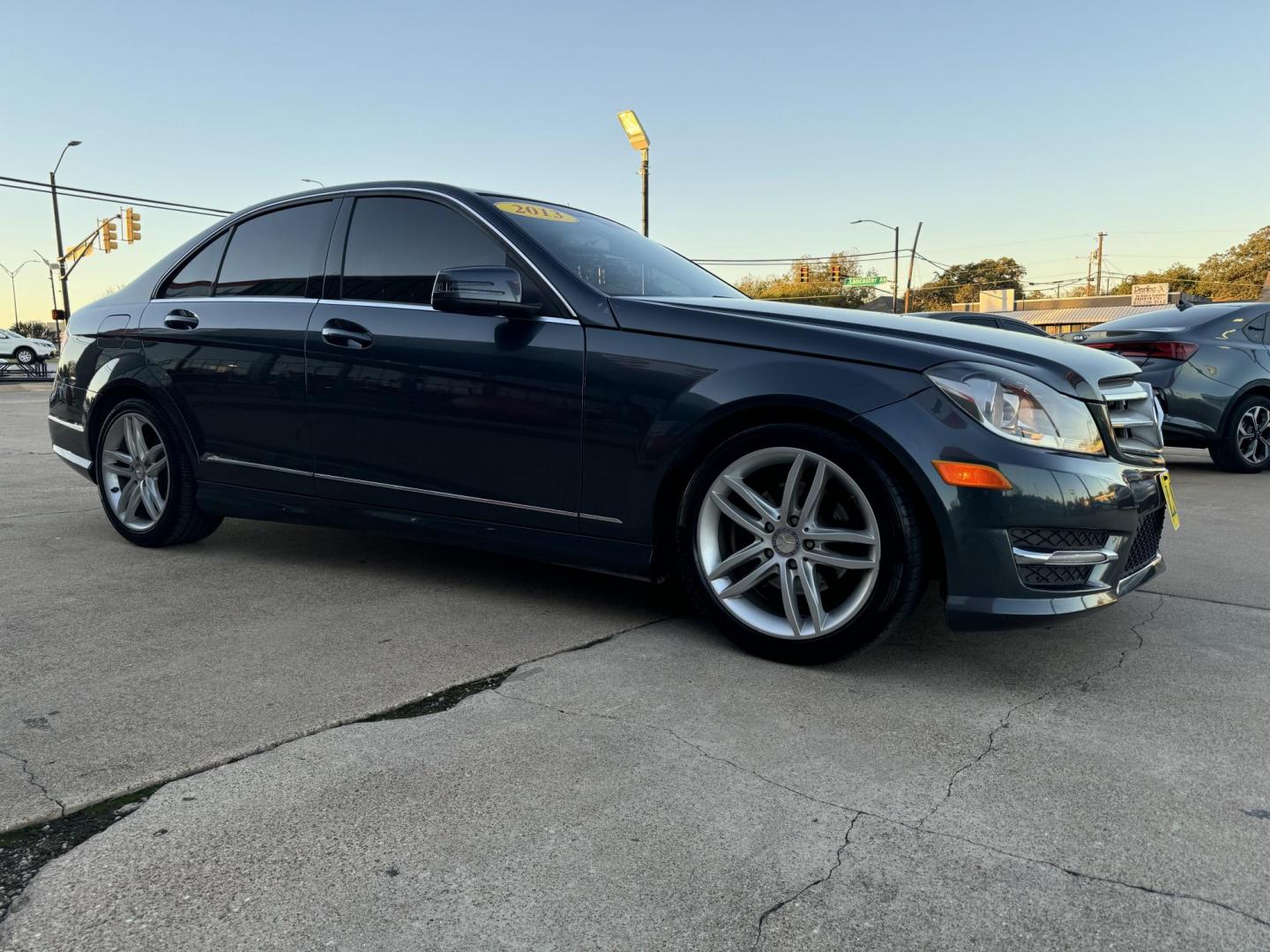 2013 GRAY /Beige MERCEDES-BENZ C-CLASS C 250 Sport 4dr Sedan (WDDGF4HB6DA) with an 1.8L I4 Turbocharger engine, Automatic 7-Speed transmission, located at 5900 E. Lancaster Ave., Fort Worth, TX, 76112, (817) 457-5456, 0.000000, 0.000000 - This is a 2013 Mercedes-Benz C-Class C 250 Sport 4dr Sedan that is in excellent condition. There are no dents or scratches. The interior is clean with no rips or tears or stains. All power windows, door locks and seats. Ice cold AC for those hot Texas summer days. It is equipped with a CD player, AM - Photo#3