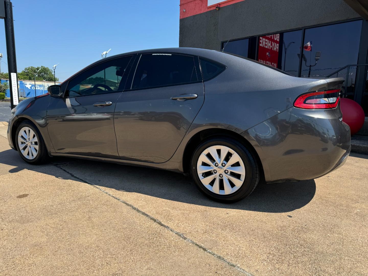 2014 GRAY /Gray DODGE DART SXT 4dr Sedan (1C3CDFBB3ED) with an 2.4L I4 engine, Automatic 6-Speed transmission, located at 5900 E. Lancaster Ave., Fort Worth, TX, 76112, (817) 457-5456, 0.000000, 0.000000 - This is a 2014 Dodge Dart SXT 4dr Sedan that is in excellent condition. There are no dents or scratches. The interior is clean with no rips or tears or stains. All power windows, door locks and seats. Ice cold AC for those hot Texas summer days. It is equipped with a CD player, AM/FM radio, AUX port - Photo#6