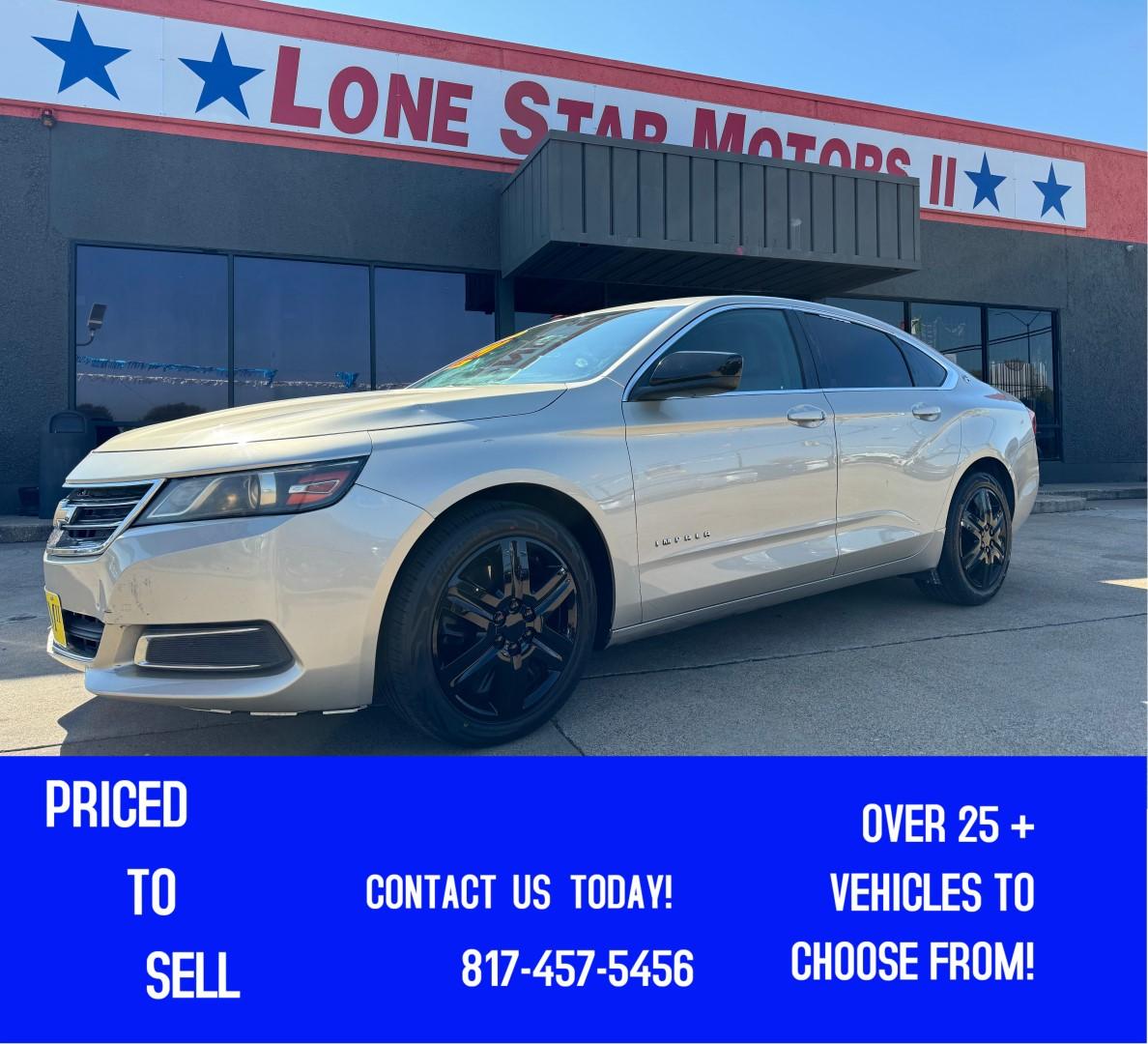 2015 GOLD /Gray CHEVROLET IMPALA LS Fleet 4dr Sedan (2G11X5SL7F9) with an 2.5L I4 engine, Automatic 6-Speed transmission, located at 5900 E. Lancaster Ave., Fort Worth, TX, 76112, (817) 457-5456, 0.000000, 0.000000 - This is a 2015 Chevrolet Impala LS Fleet 4dr Sedan that is in excellent condition. There are no dents or scratches. The interior is clean with no rips or tears or stains. All power windows, door locks and seats. Ice cold AC for those hot Texas summer days. It is equipped with a CD player, AM/FM radi - Photo#0