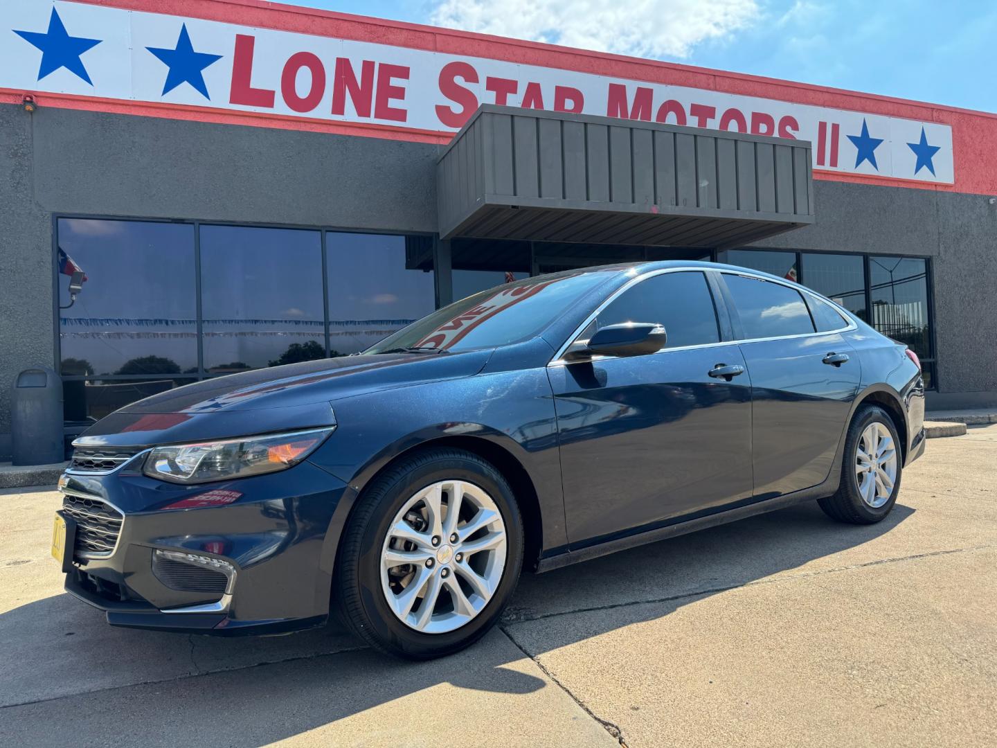 2018 BLUE /Gray CHEVROLET MALIBU LT 4dr Sedan (1G1ZD5ST5JF) with an 1.5L I4 Turbocharger engine, Automatic 6-Speed transmission, located at 5900 E. Lancaster Ave., Fort Worth, TX, 76112, (817) 457-5456, 0.000000, 0.000000 - This is a 2018 Chevrolet Malibu LT 4dr Sedan that is in excellent condition. There are no dents or scratches. The interior is clean with no rips or tears or stains. All power windows, door locks and seats. Ice cold AC for those hot Texas summer days. It is equipped with a CD player, AM/FM radio, AUX - Photo#0