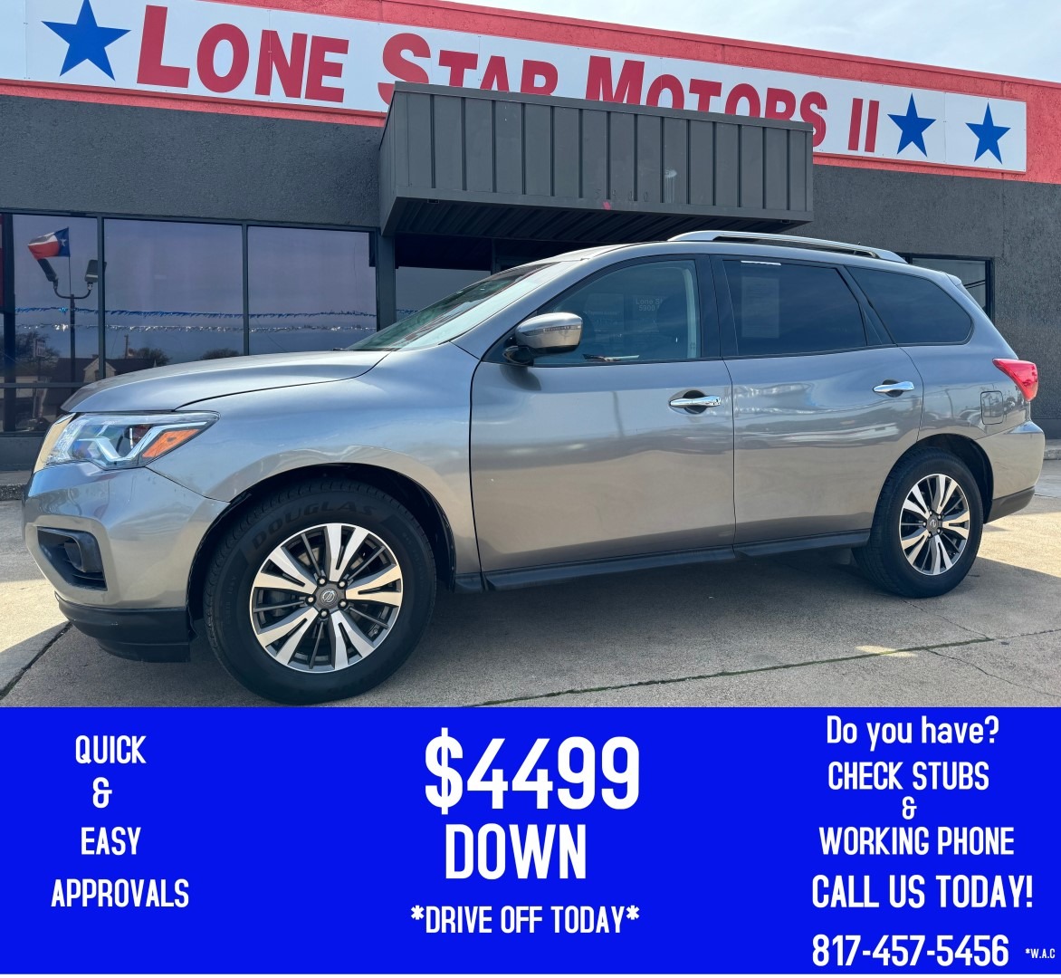 photo of 2017 NISSAN PATHFINDER S; SL; PL 4 DOOR WAGON