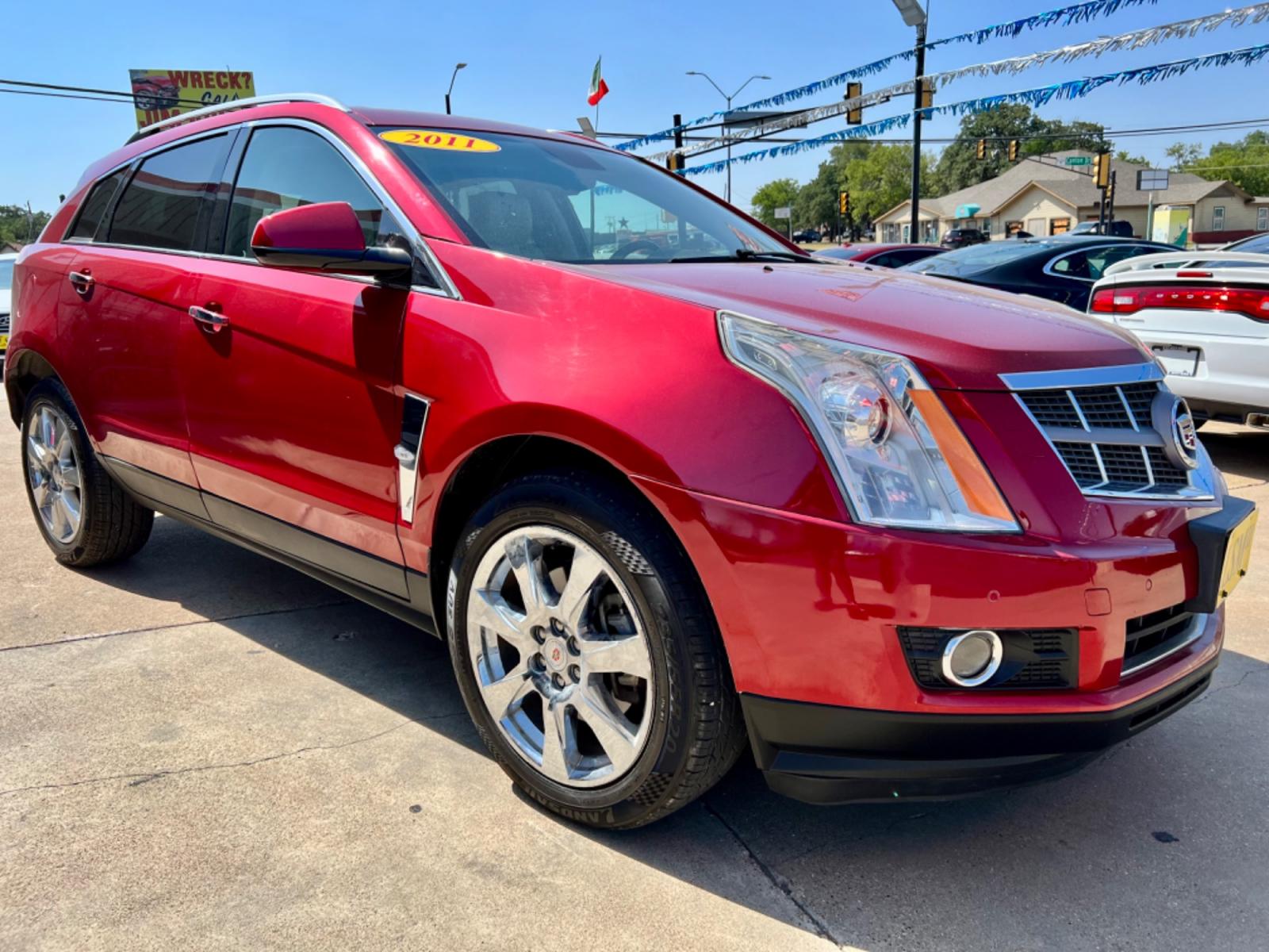 2011 RED /Beige CADILLAC SRX PERFORMANCE Performance Collection 4dr SUV (3GYFNBEY6BS) with an 3.0L V6 engine, Automatic 6-Speed transmission, located at 5900 E. Lancaster Ave., Fort Worth, TX, 76112, (817) 457-5456, 0.000000, 0.000000 - This is a 2011 Cadillac SRX that is in excellent condition. There are no dents or scratches. The interior is clean with no rips or tears or stains. All power windows, door locks and seats. Ice cold AC for those hot Texas summer days. It is equipped with a CD player, AM/FM radio, AUX port, Bluetooth - Photo #8