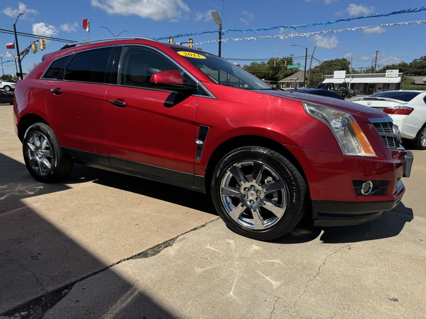 2011 RED /Beige CADILLAC SRX PERFORMANCE Performance Collection 4dr SUV (3GYFNBEY6BS) with an 3.0L V6 engine, Automatic 6-Speed transmission, located at 5900 E. Lancaster Ave., Fort Worth, TX, 76112, (817) 457-5456, 0.000000, 0.000000 - This is a 2011 Cadillac SRX that is in excellent condition. There are no dents or scratches. The interior is clean with no rips or tears or stains. All power windows, door locks and seats. Ice cold AC for those hot Texas summer days. It is equipped with a CD player, AM/FM radio, AUX port, Bluetooth - Photo#3