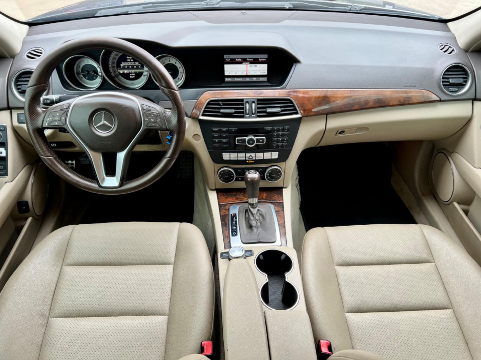 2013 BLUE /Beige MERCEDES-BENZ C-CLASS C250 C 250 Sport 4dr Sedan (WDDGF4HB7DA) with an 1.8L I4 Turbocharger engine, Automatic 7-Speed transmission, located at 5900 E. Lancaster Ave., Fort Worth, TX, 76112, (817) 457-5456, 0.000000, 0.000000 - This is a 2013 Mercedes-Benz C 250 Sport 4dr Sedan that is in excellent condition. There are no dents or scratches. The interior is clean with no rips or tears or stains. All power windows, door locks and seats. Ice cold AC for those hot Texas summer days. It is equipped with a CD player, AM/FM radi - Photo #18