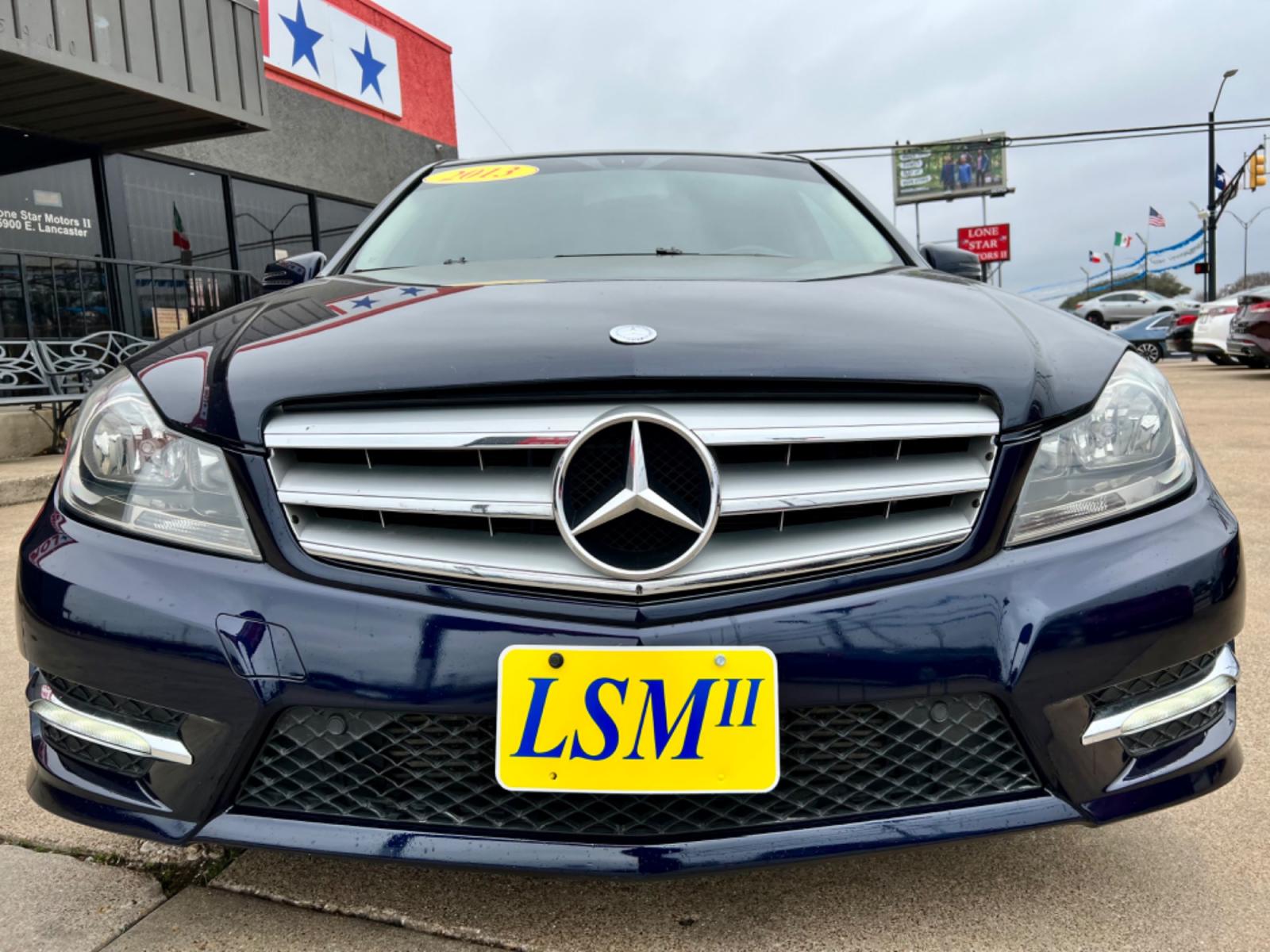 2013 BLUE /Beige MERCEDES-BENZ C-CLASS C250 C 250 Sport 4dr Sedan (WDDGF4HB7DA) with an 1.8L I4 Turbocharger engine, Automatic 7-Speed transmission, located at 5900 E. Lancaster Ave., Fort Worth, TX, 76112, (817) 457-5456, 0.000000, 0.000000 - This is a 2013 Mercedes-Benz C 250 Sport 4dr Sedan that is in excellent condition. There are no dents or scratches. The interior is clean with no rips or tears or stains. All power windows, door locks and seats. Ice cold AC for those hot Texas summer days. It is equipped with a CD player, AM/FM radi - Photo #1